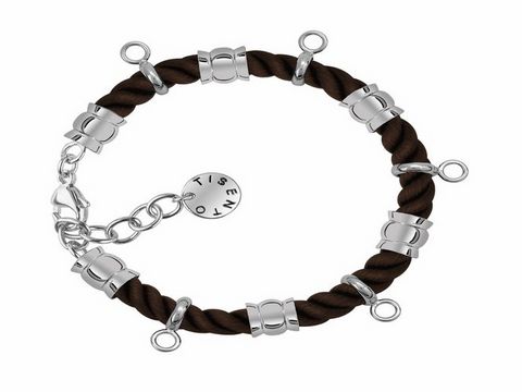 Braunes Kordelarmband von Ti Sento mit silbernen Elementen, verstellbar von 18 bis 21 cm, elegantes und stilvolles Design für jeden Anlass.