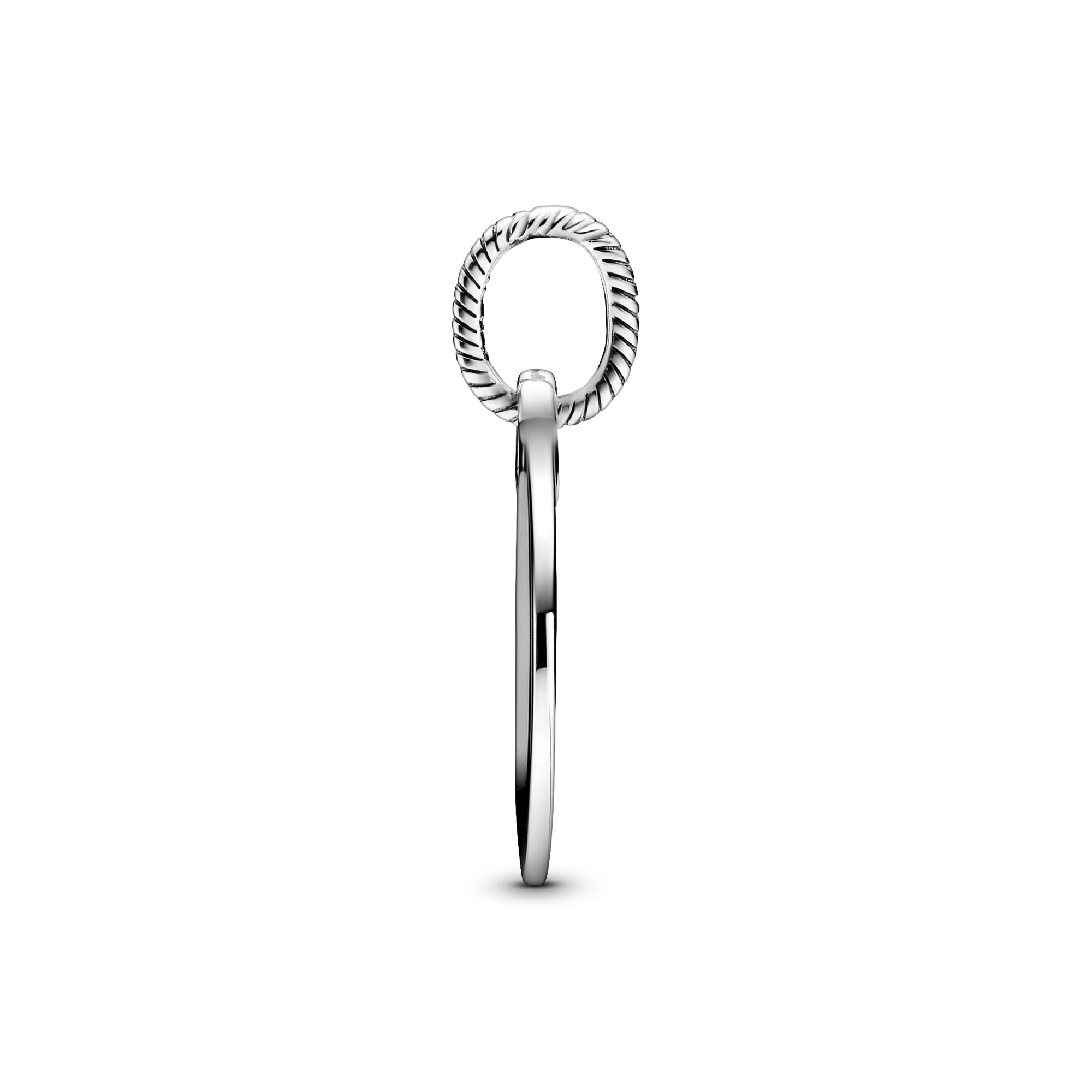 Pandora runder Gravur Anhänger - Sterling Silber