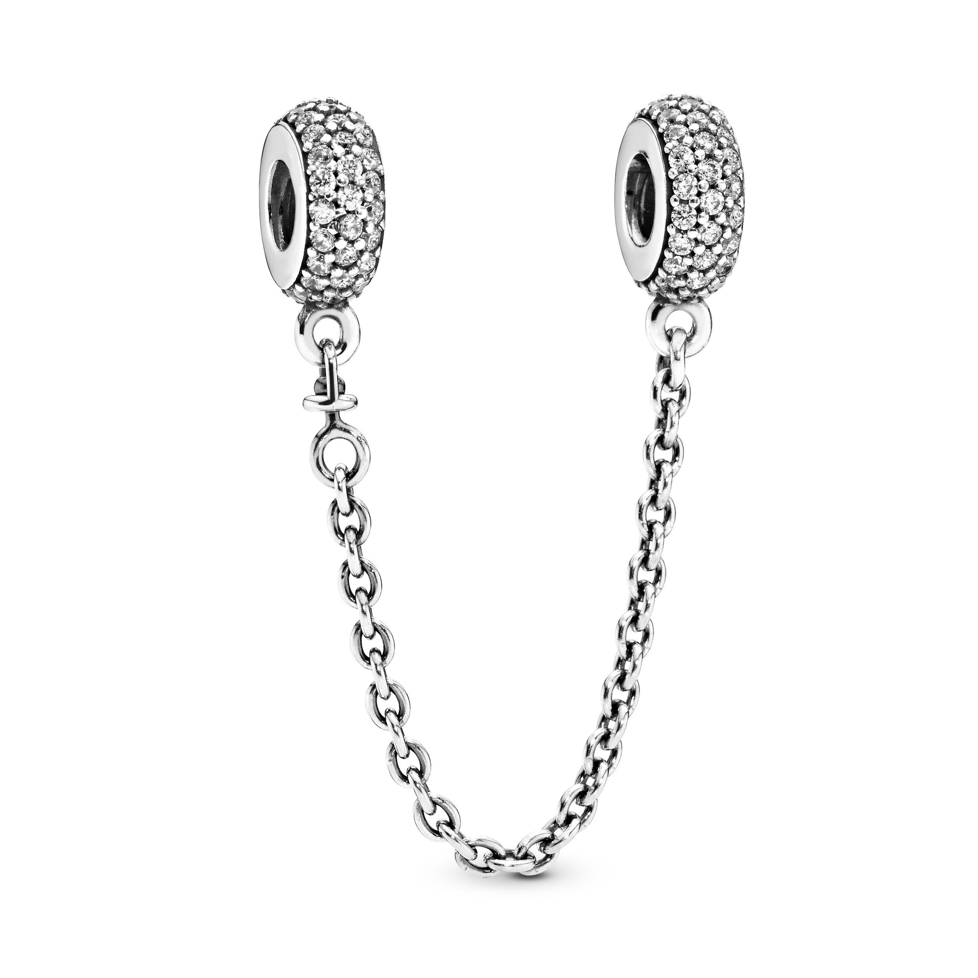 PANDORA Pavé Inspiration - Silber Sicherheitskettchen - Zirkonia - 50 mm