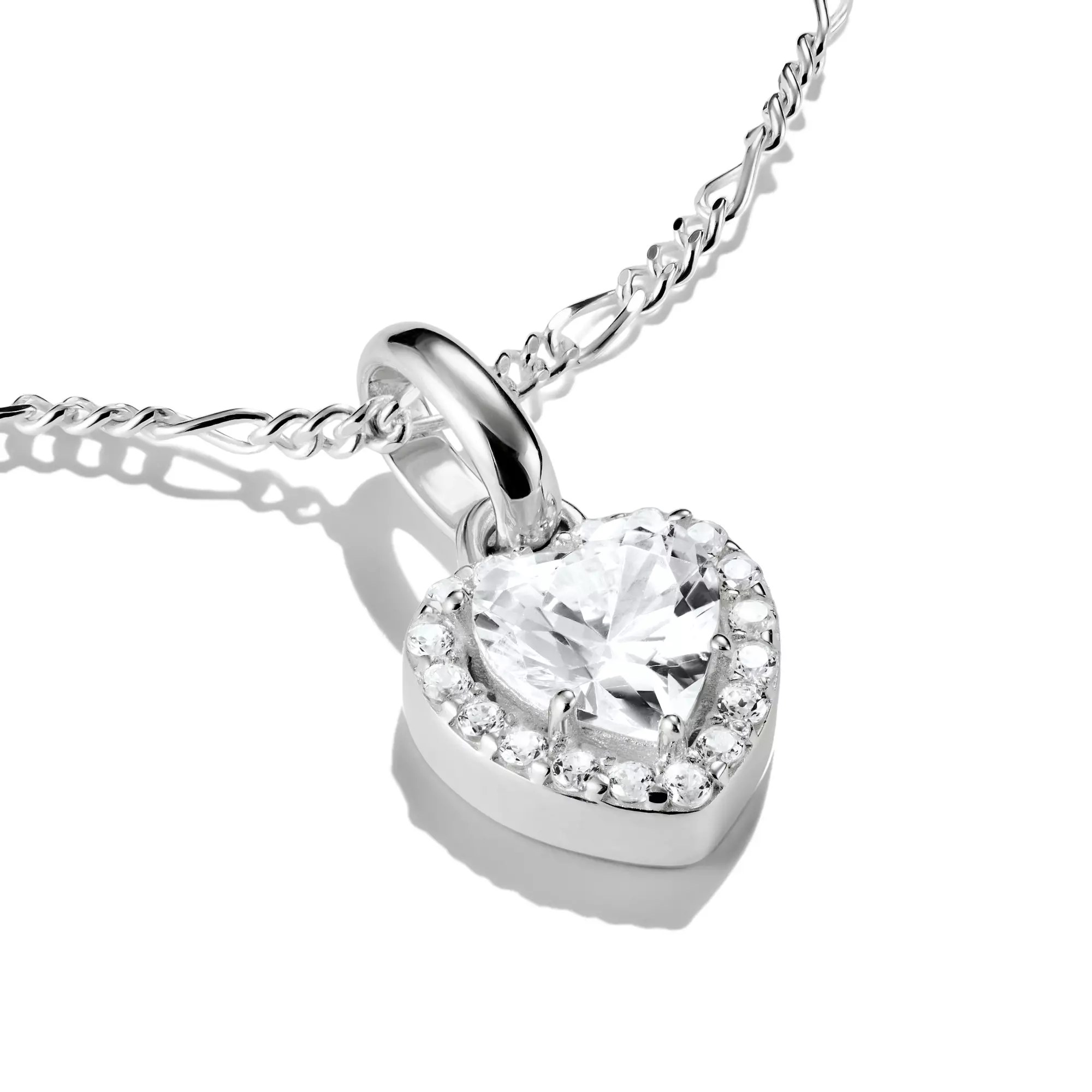 Thomas Sabo Connect - Funkelndes Herz - Charm mit Öse - Silber + Zirkonia – Ansicht 3