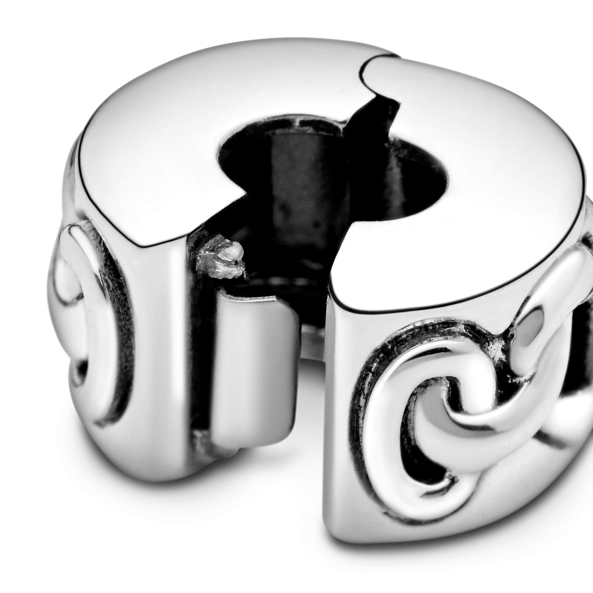 Pandora Knotted hearts silver - Clip Stopper - Herzen – Ansicht 3