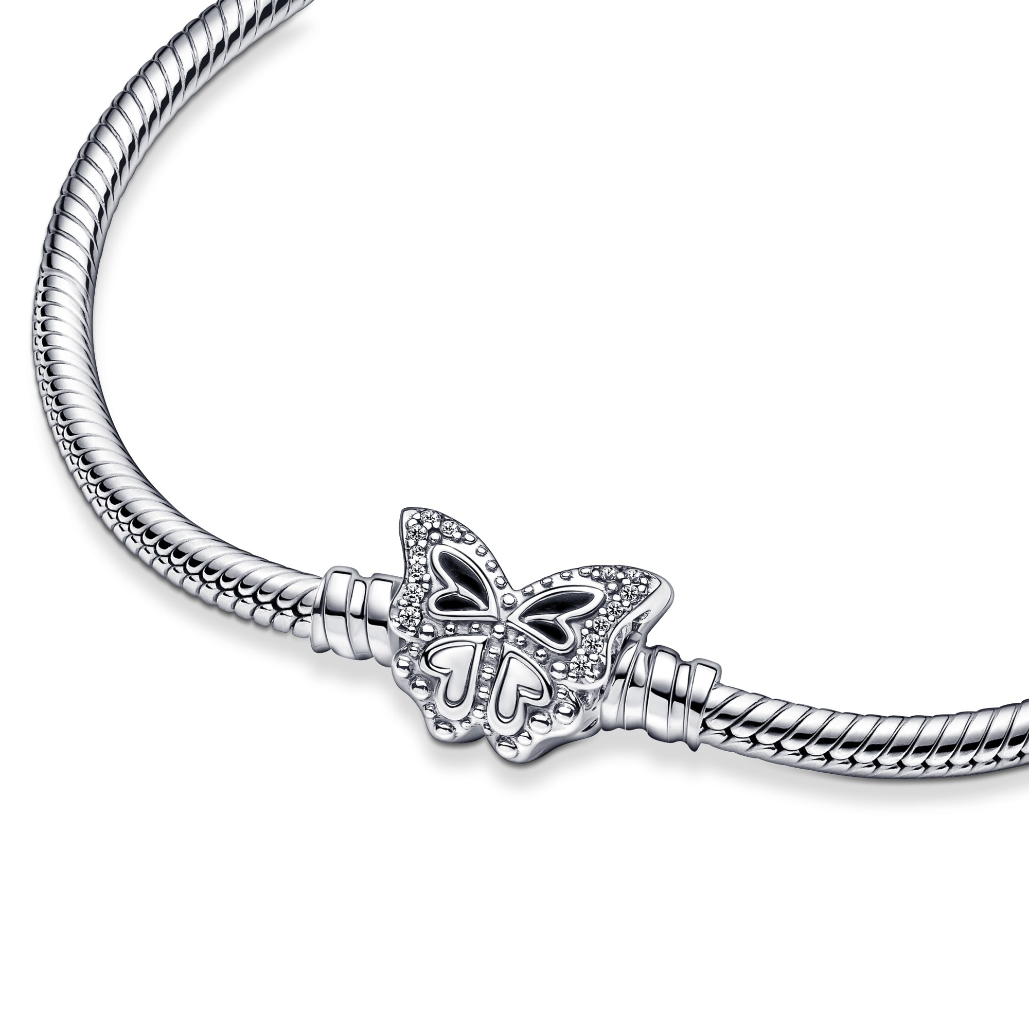 Pandora Armband - Schmetterlingsverschluss - Silber - Zirkonia – Ansicht 3