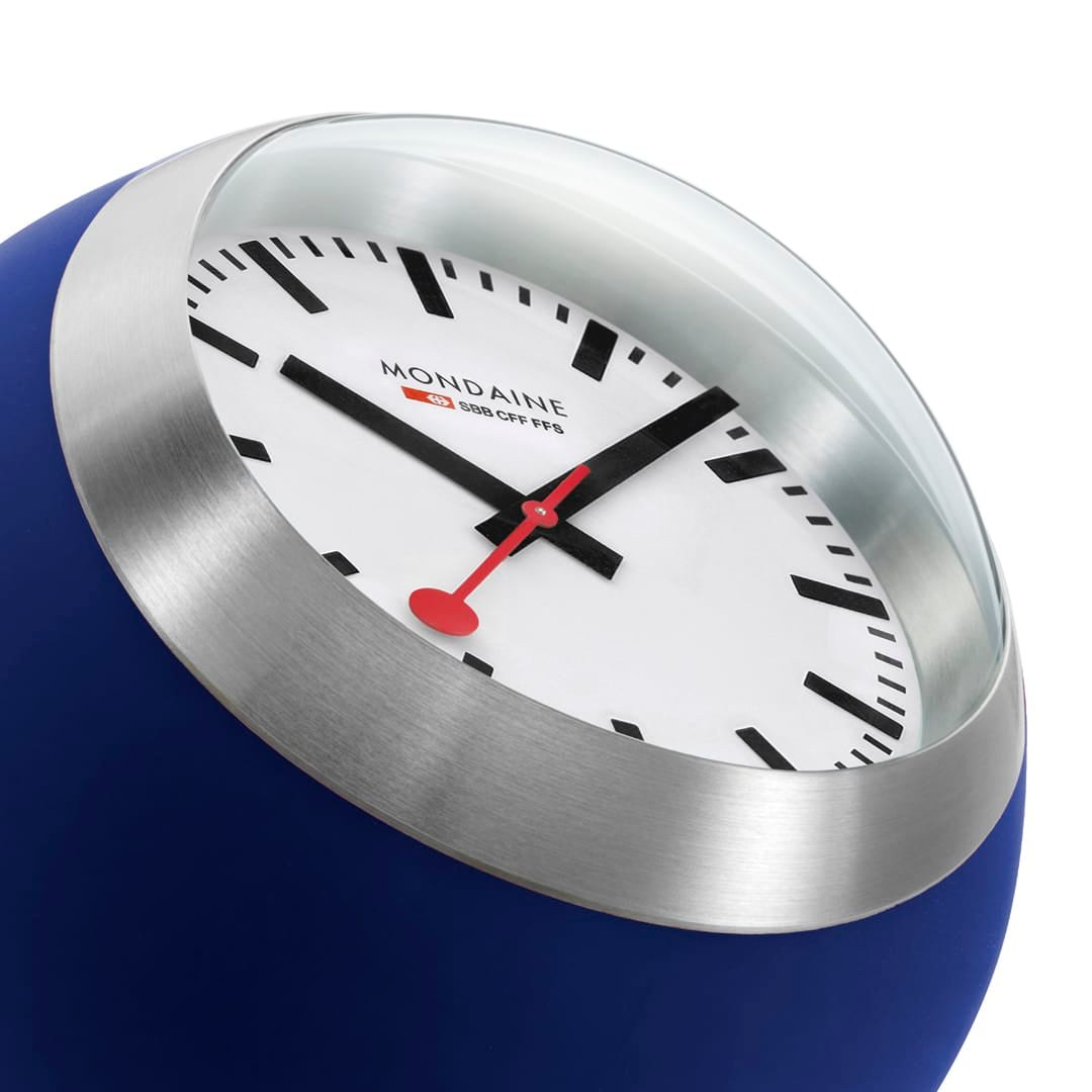 Mondaine Tischuhr Blau - Clocks - 6 cm – Ansicht 5
