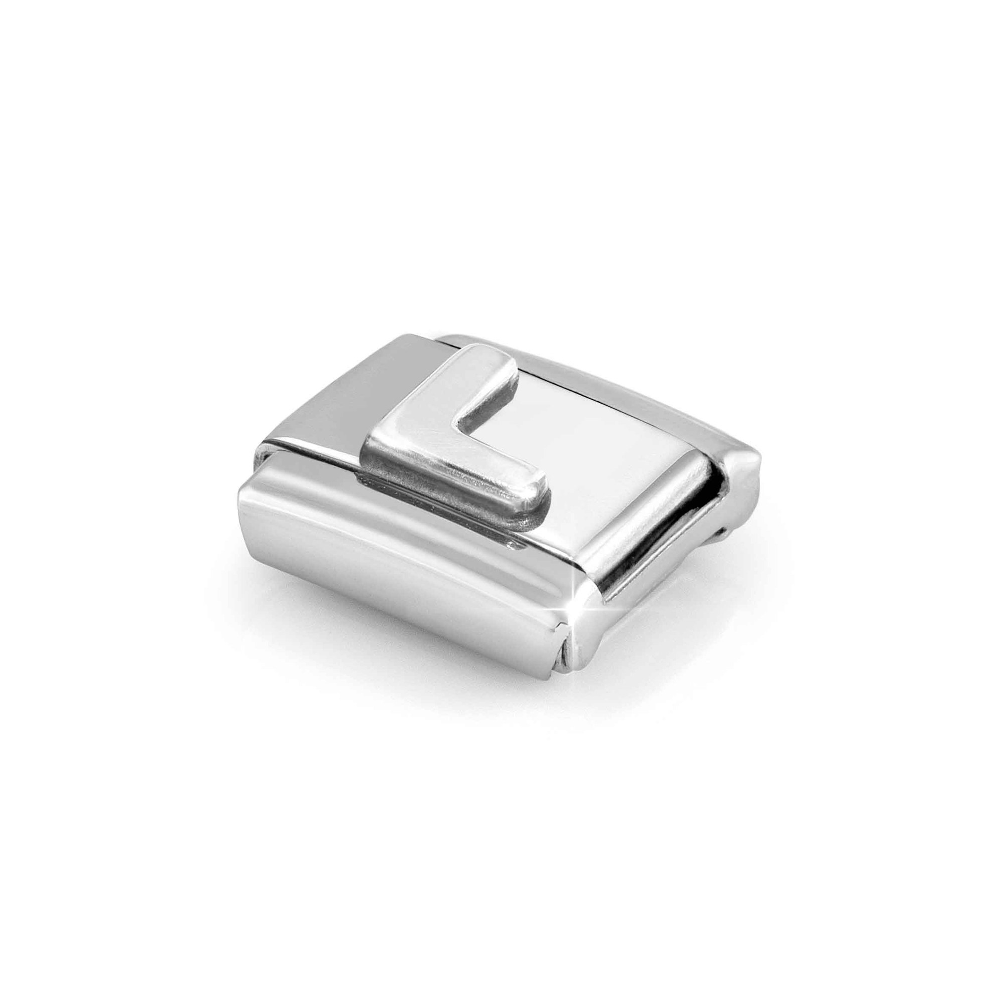 Nomination Composable Classic Charm Buchstabe L - Edelstahl, Sterling Silber oxidiert – Ansicht 4