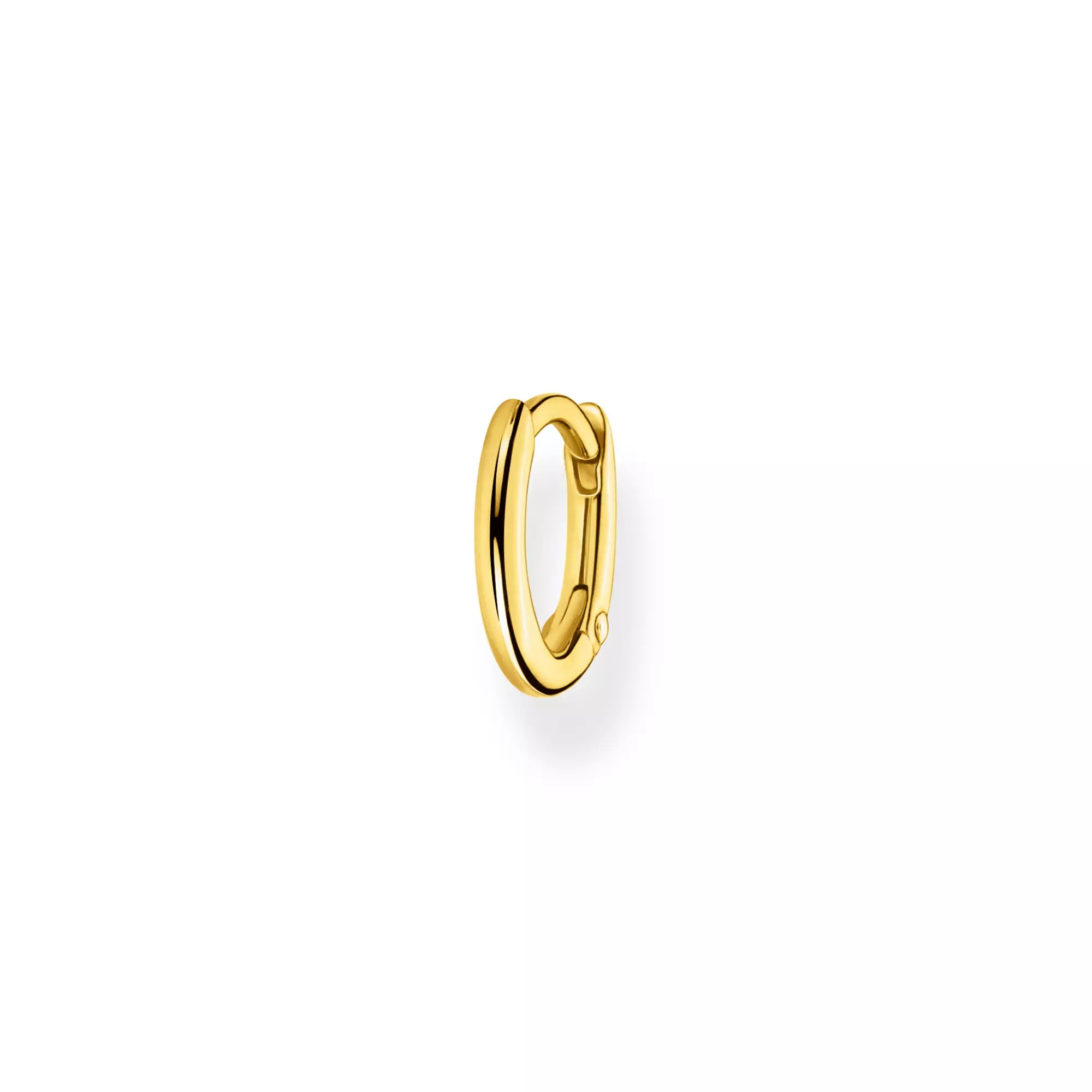 Thomas Sabo Einzel Creole klassisch gold – Silber – 12 mm hoch