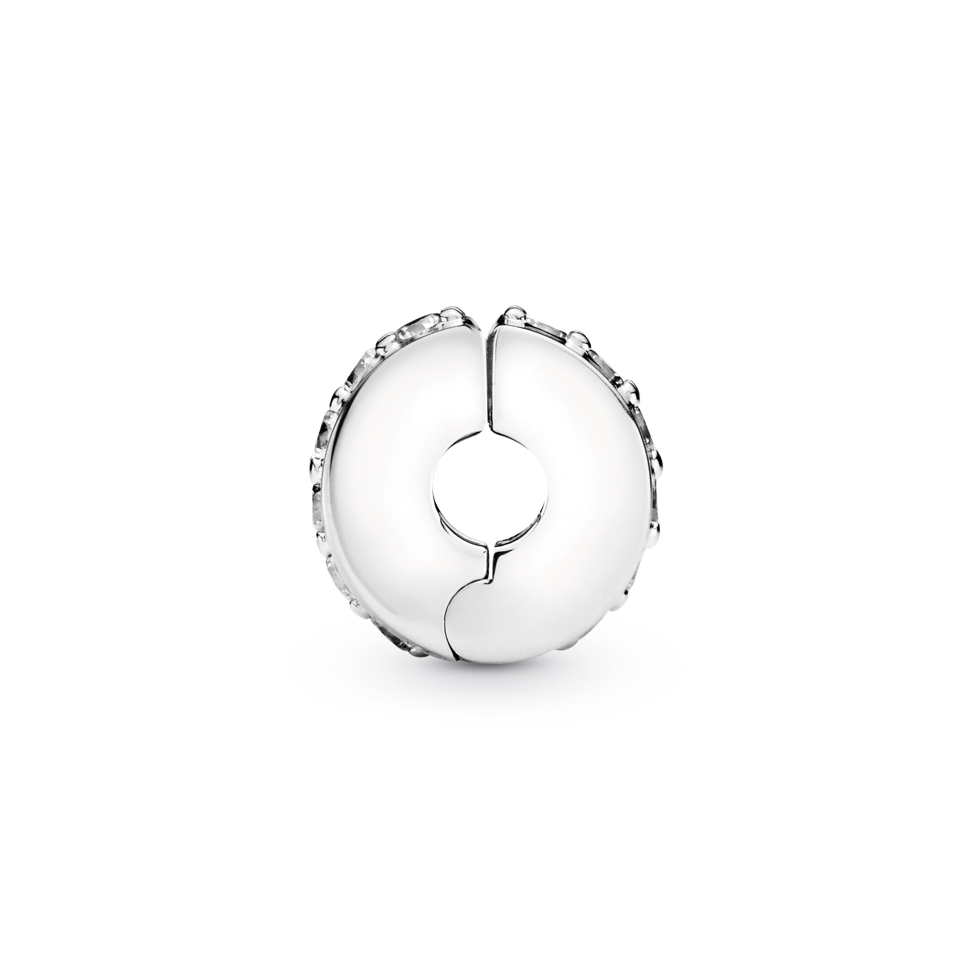 PANDORA Glänzendes Band - Silber Charm Clip - Zirkonia – Ansicht 3