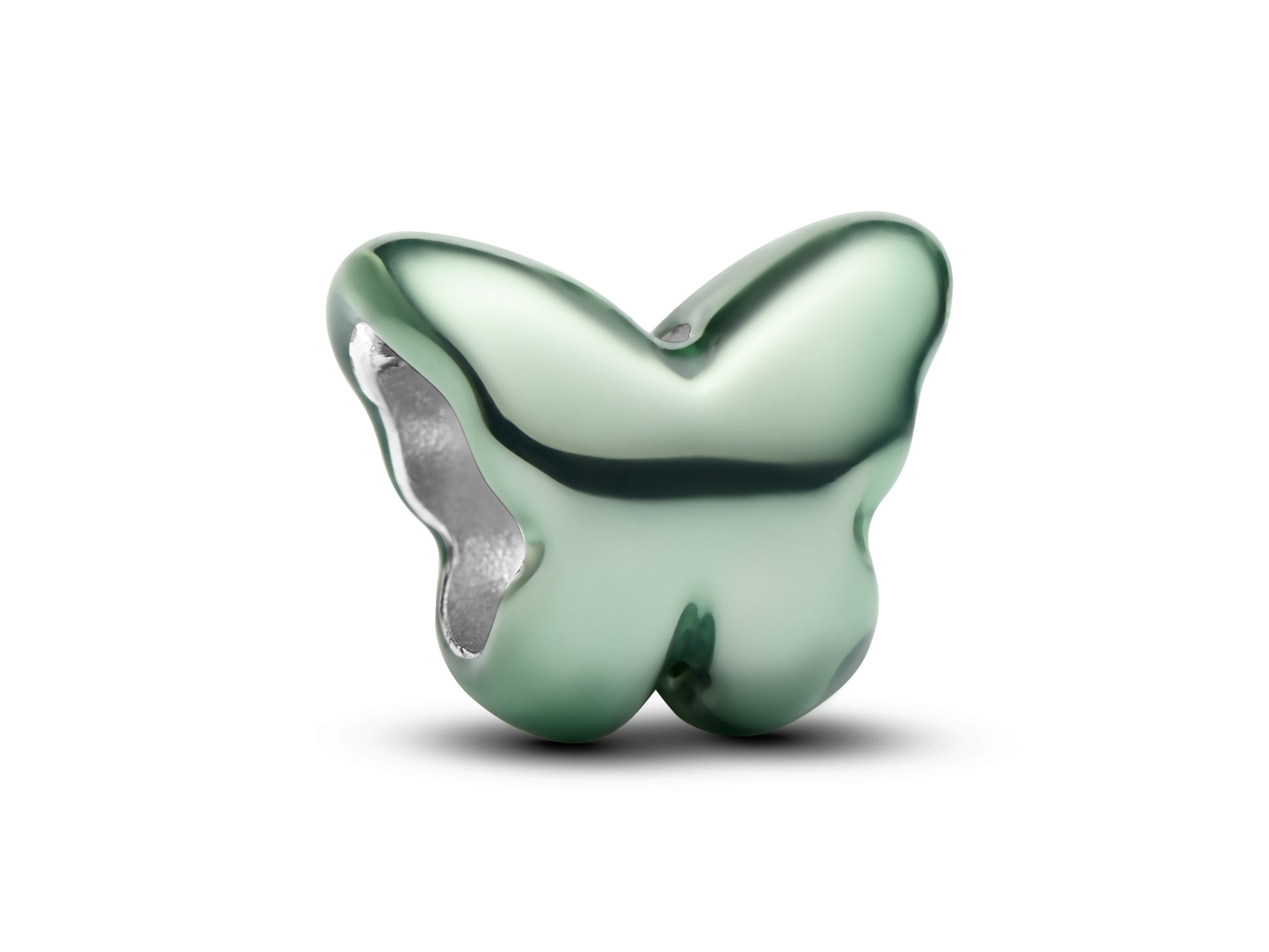 Pandora 794783C01 - Grüner Schmetterling Mini-Charm - Sterling Silber - Emaille Grün