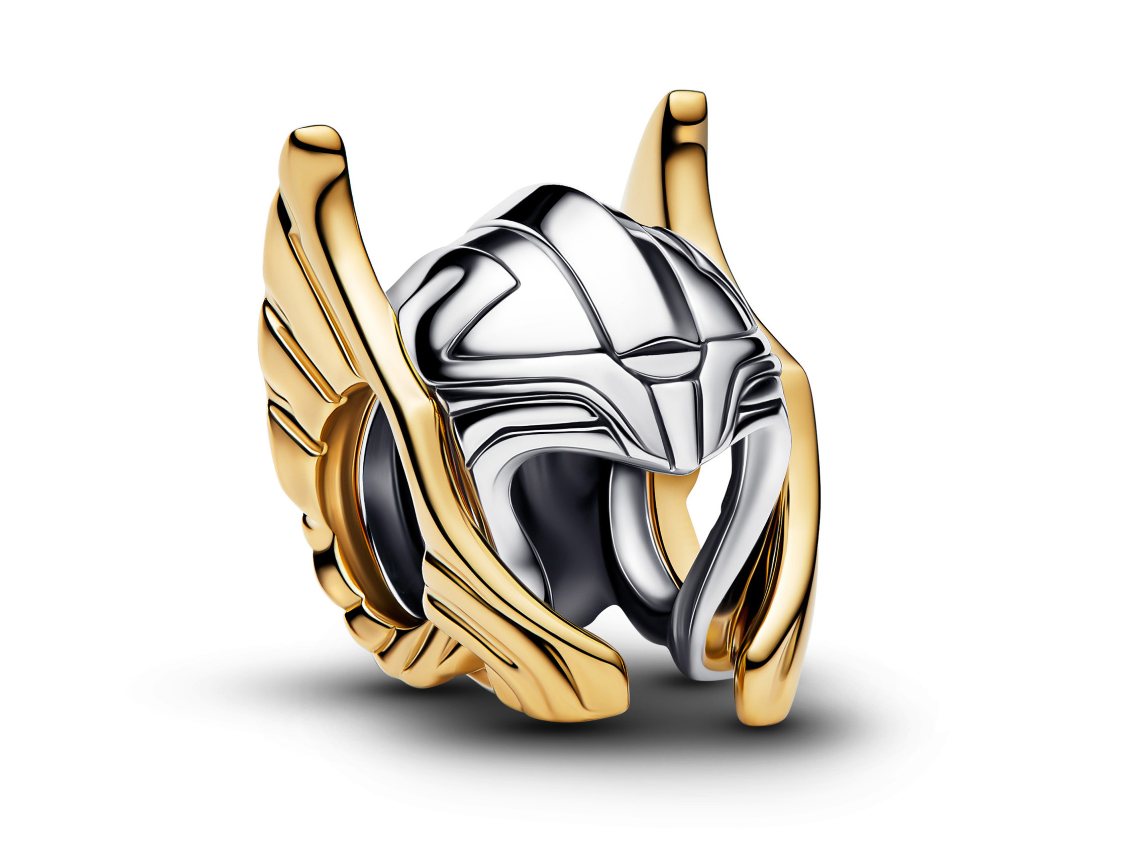 Pandora 764215C00 - Marvel Thor Helm Charm - Sterling Silber & Gelbgold Vergoldung