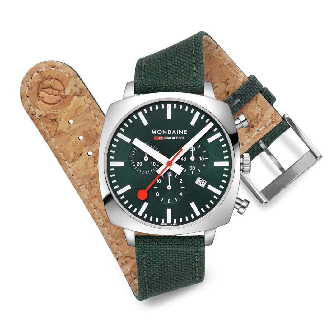 Mondaine Cushion - MSL.41460.LF.SET - 41 mm - Armbanduhr – Ansicht 2