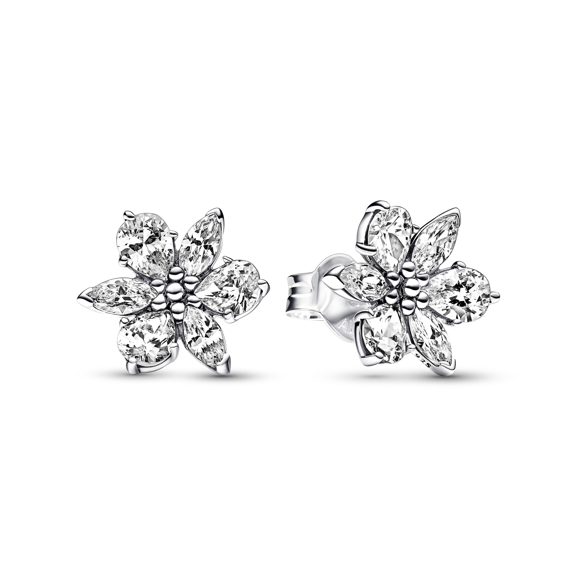 Pandora Funkelnde Herbarium Cluster Ohrringe - Sterling Silber