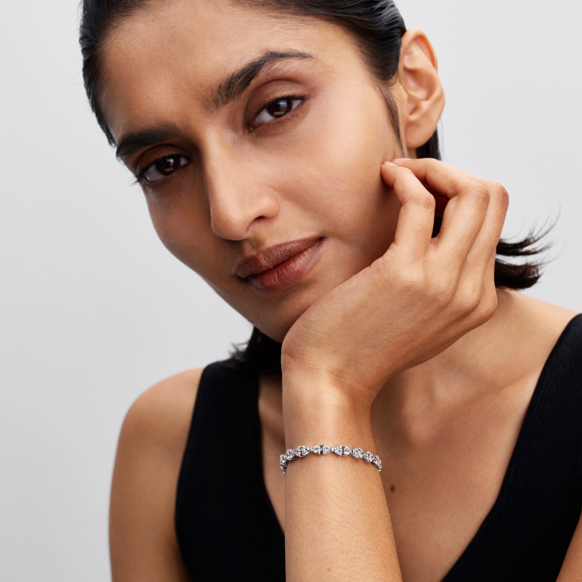 Pandora Schleife Kettenarmband - Sterling Silber - Zirkonia – Ansicht 3