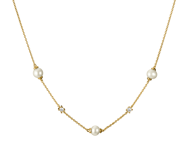 Thomas Sabo Classic Pearls - KE2120-M01-14-L45V - Halskette - 45 cm - 18K Gelbgold-Vergoldung