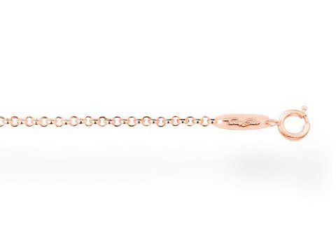 Silber vergoldete Roségoldkette von Thomas Sabo, Modell KE1219-415-12-L80, ca. 80 cm lang, elegant ohne Anhänger, ideal für vielseitige Tragemöglichkeiten.