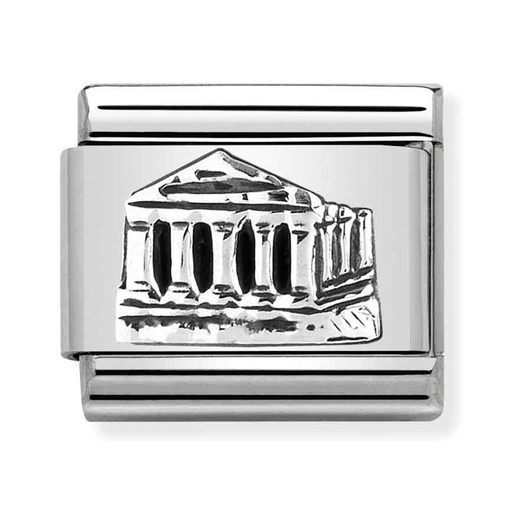 Nomination Composable Classic Charm Parthenon - Edelstahl, Sterling Silber