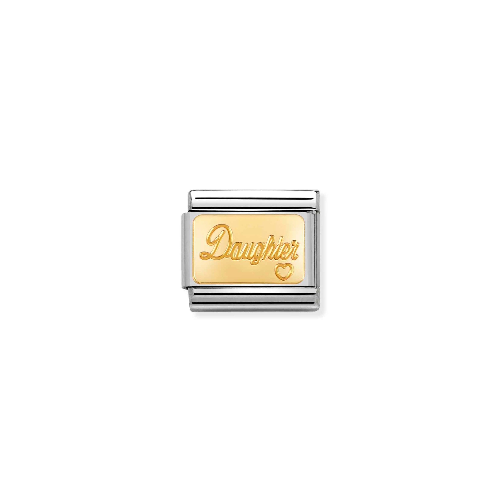 Nomination Composable Classic Charm Daughter - Edelstahl, Gold 750 Gelbgold