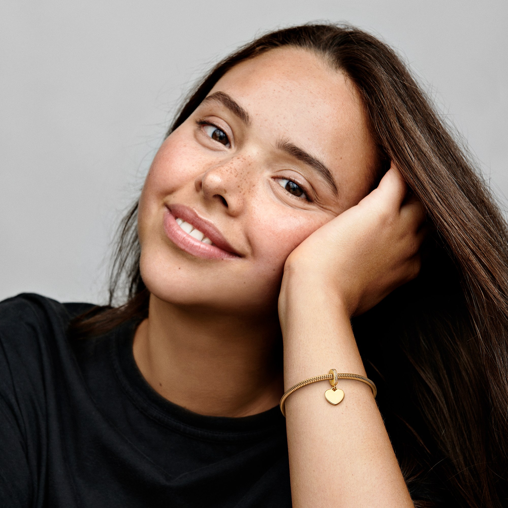 Pandora Charm Anhänger - Gelbgold Vergoldung - Zirkonia – Ansicht 5