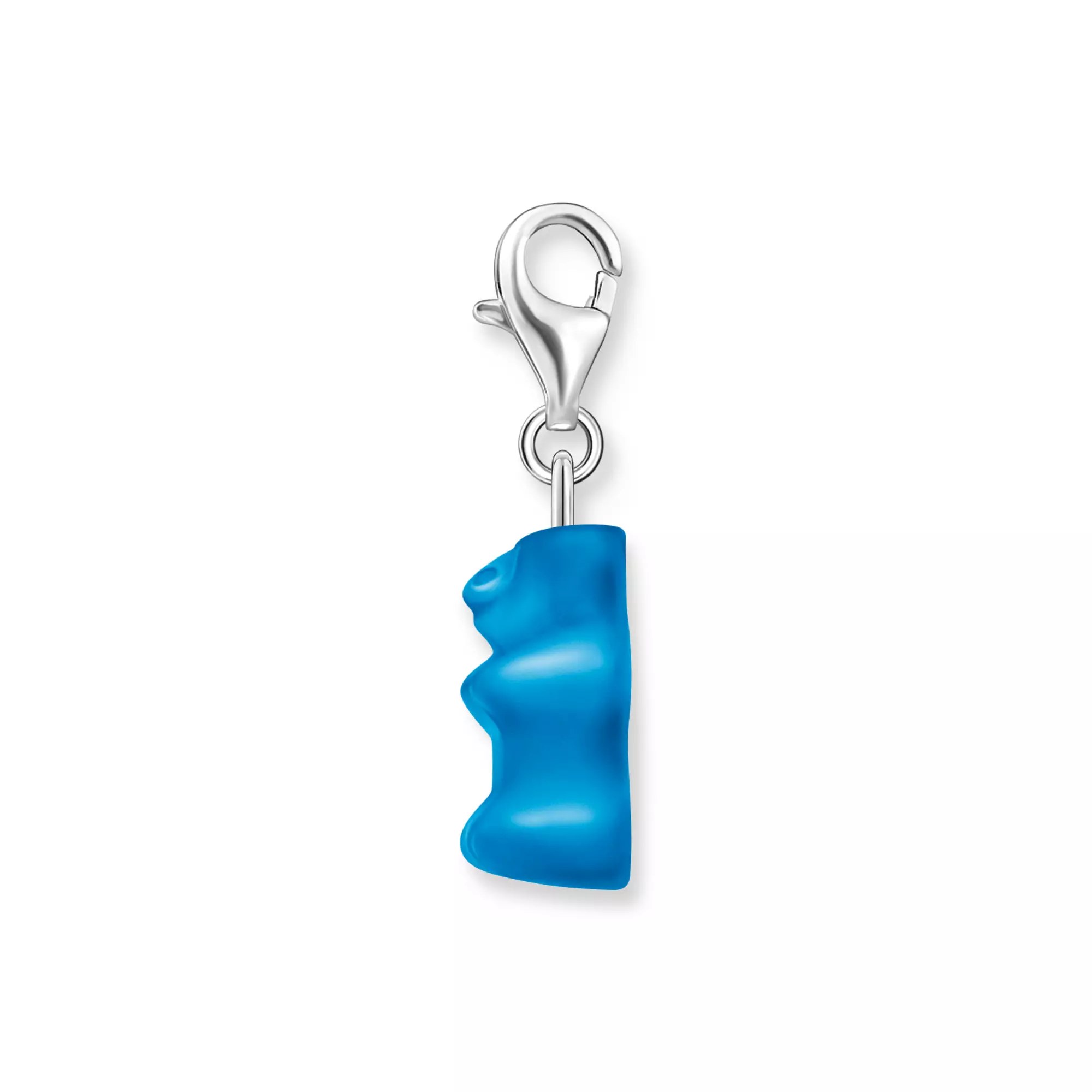 Thomas Sabo Charm-Anhänger HARIBO Gummibärchen - Goldbär - Silber & Glas - Blau – Ansicht 2