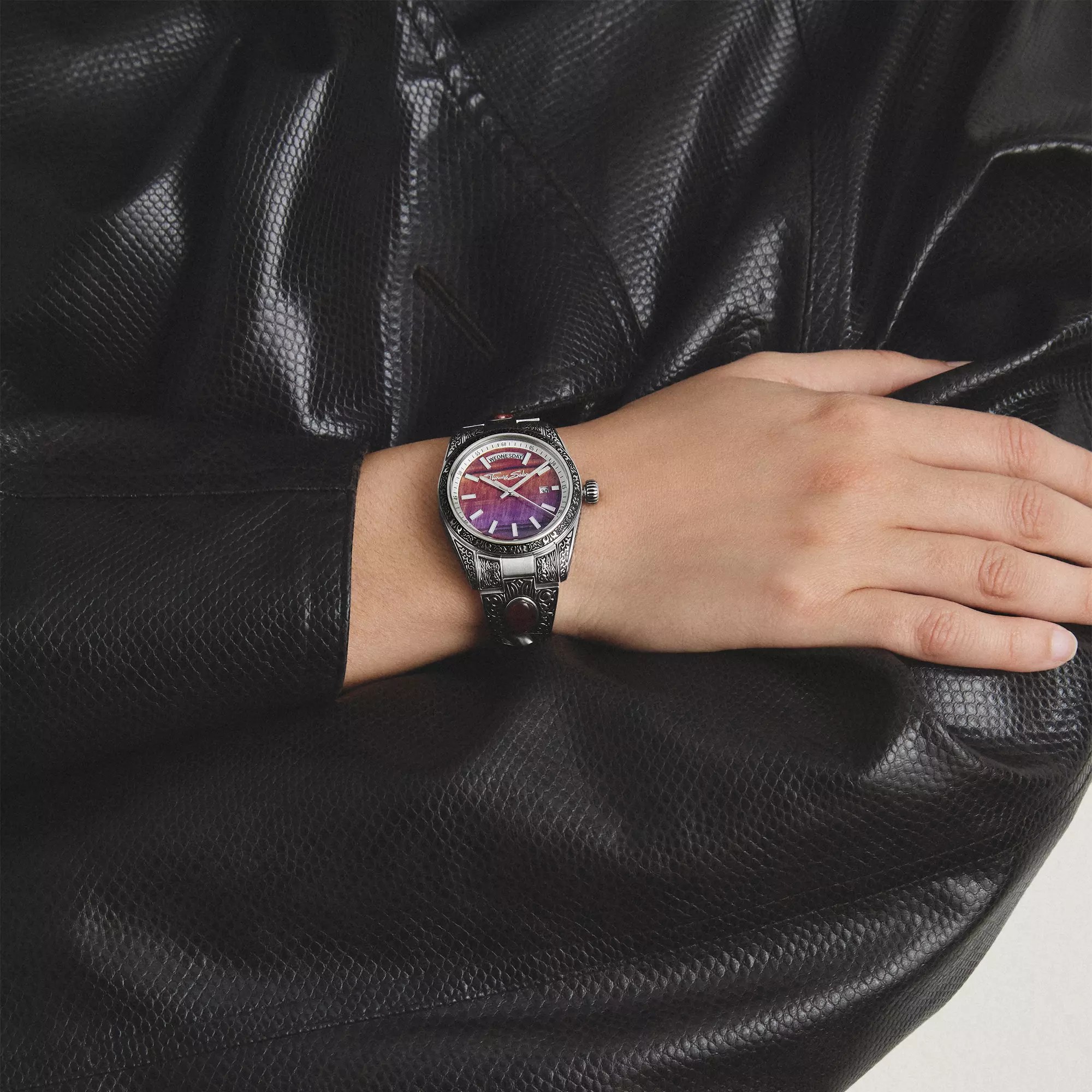 Thomas Sabo Uhr WA0456-201-212 Western-Ornamente - Edelstahl - 36 mm – Ansicht 5