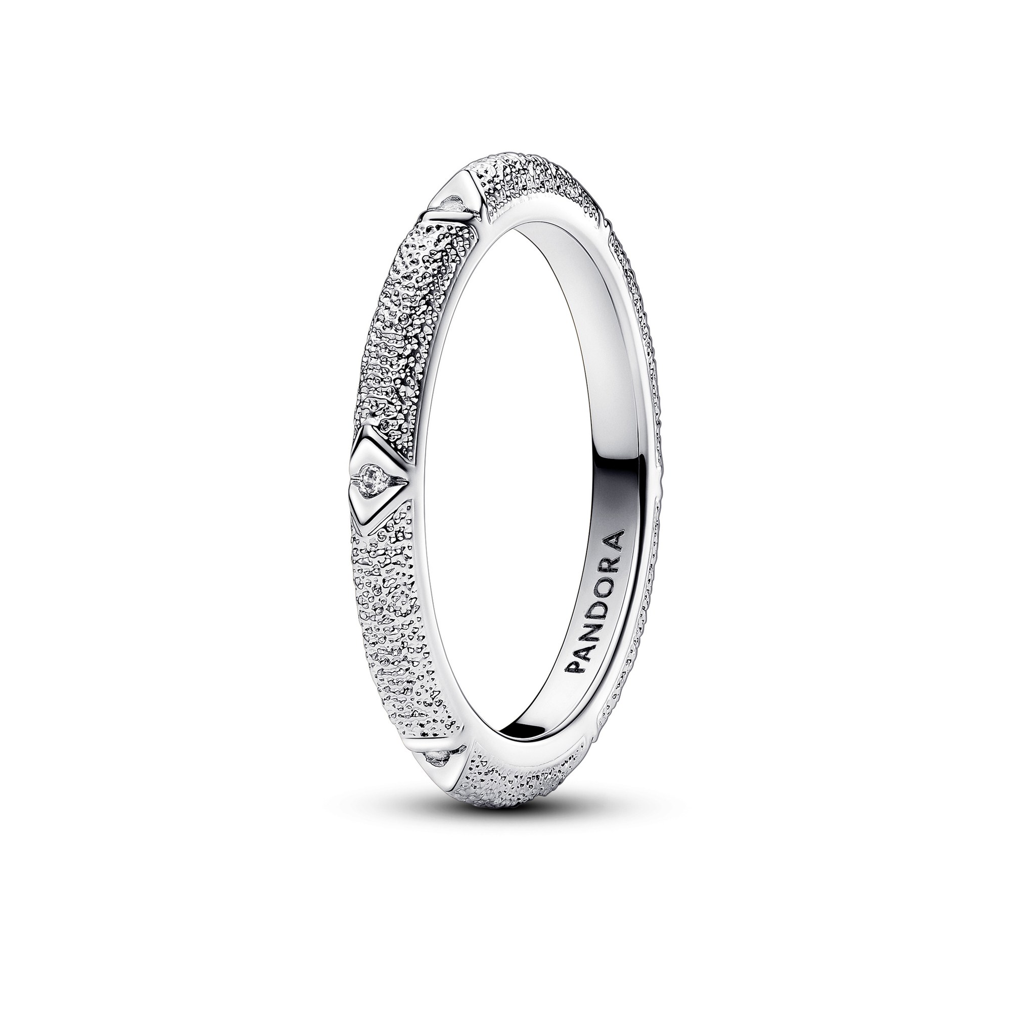 Pandora ME Struktur & Steine Ring - Sterling Silber - Zirkonia klar