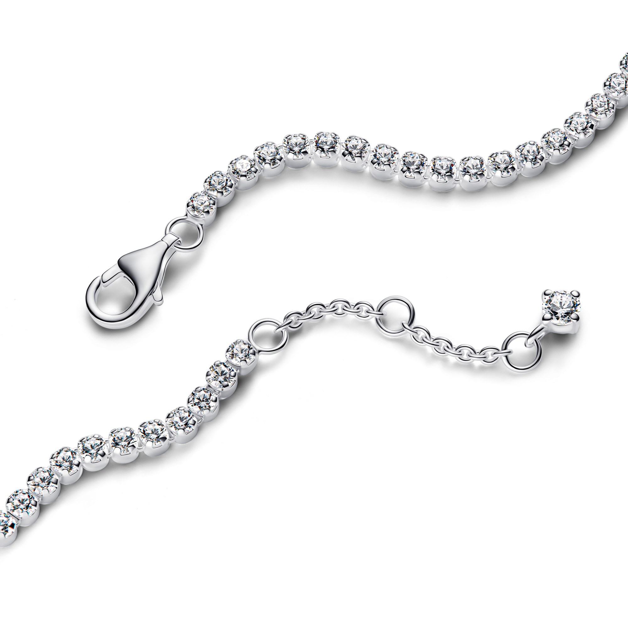 Pandora Funkelndes Tennisarmband - Sterling Silber - Zirkonia – Ansicht 2