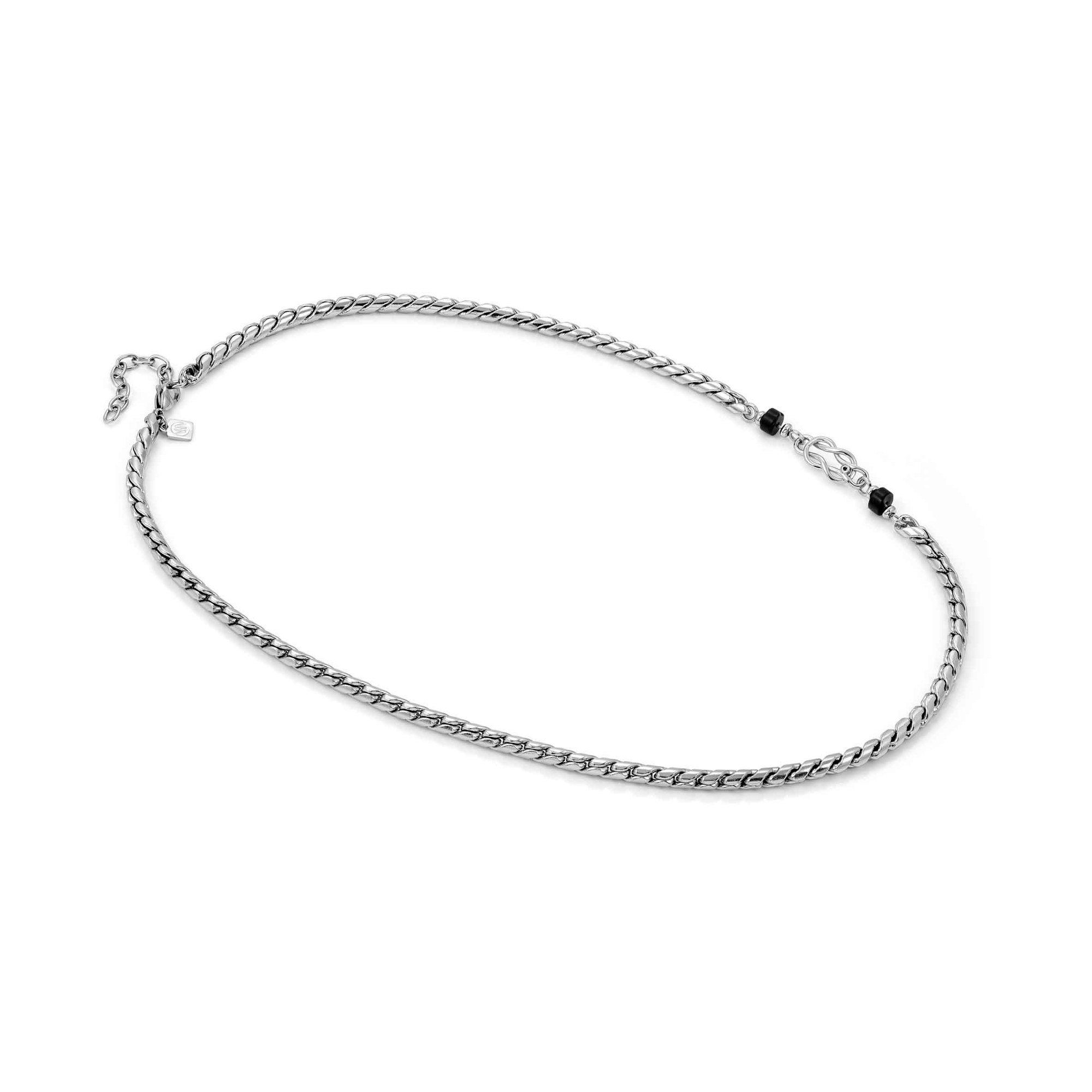 Nomination ATLANTE STONES EDITION Halskette - 55-60 cm - Knoten - schwarzer Achat – Ansicht 4