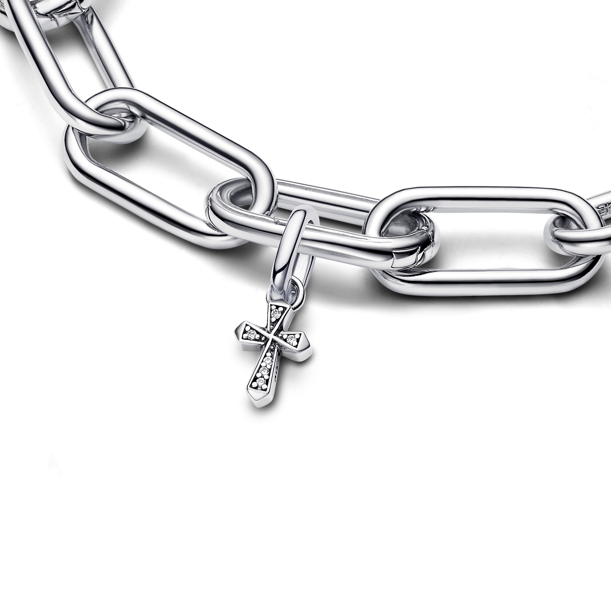 Pandora ME Charms - Sparkling Cross Mini-Anhänger-Charm - Sterling Silber - Zirkonia Ansicht 3 – Ansicht 3