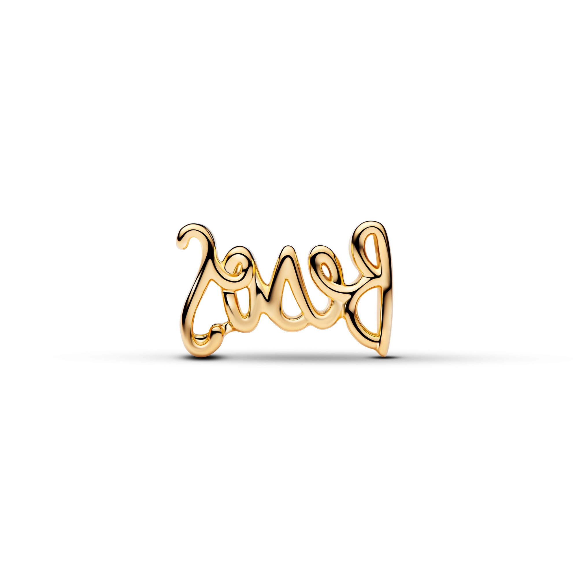 Pandora Besos Schrift - Charm - Gelbgold Vergoldung – Ansicht 2