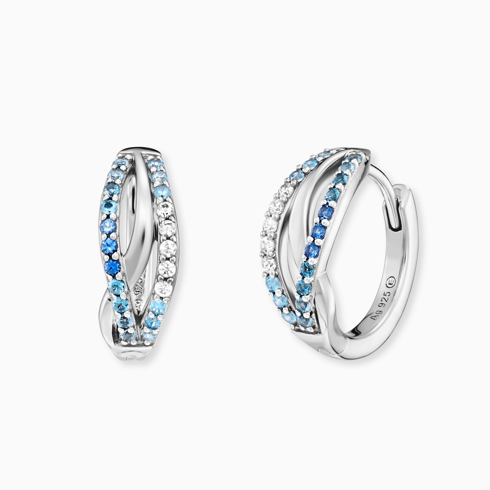 Engelsrufer ERE-OCEAN-ZIM-CR-16 Creole Infinity Silber mit Zirkonia – Ansicht 3