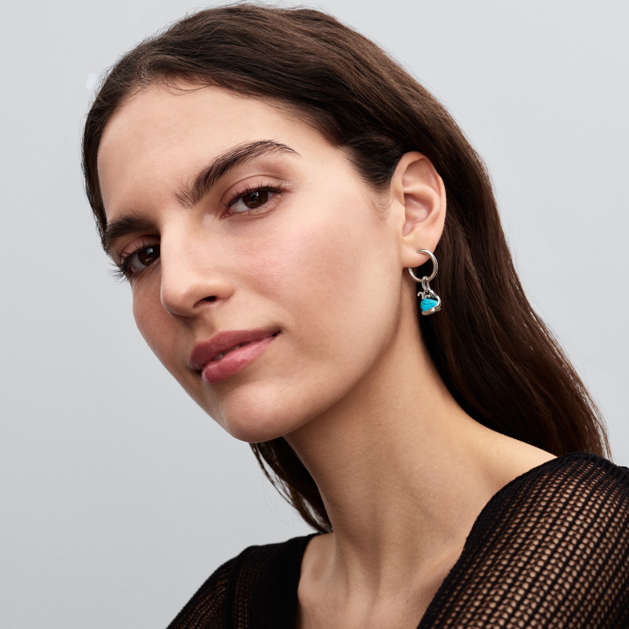 Pandora Türkisfarbener Wal - Charm - Sterling Silber – Ansicht 4