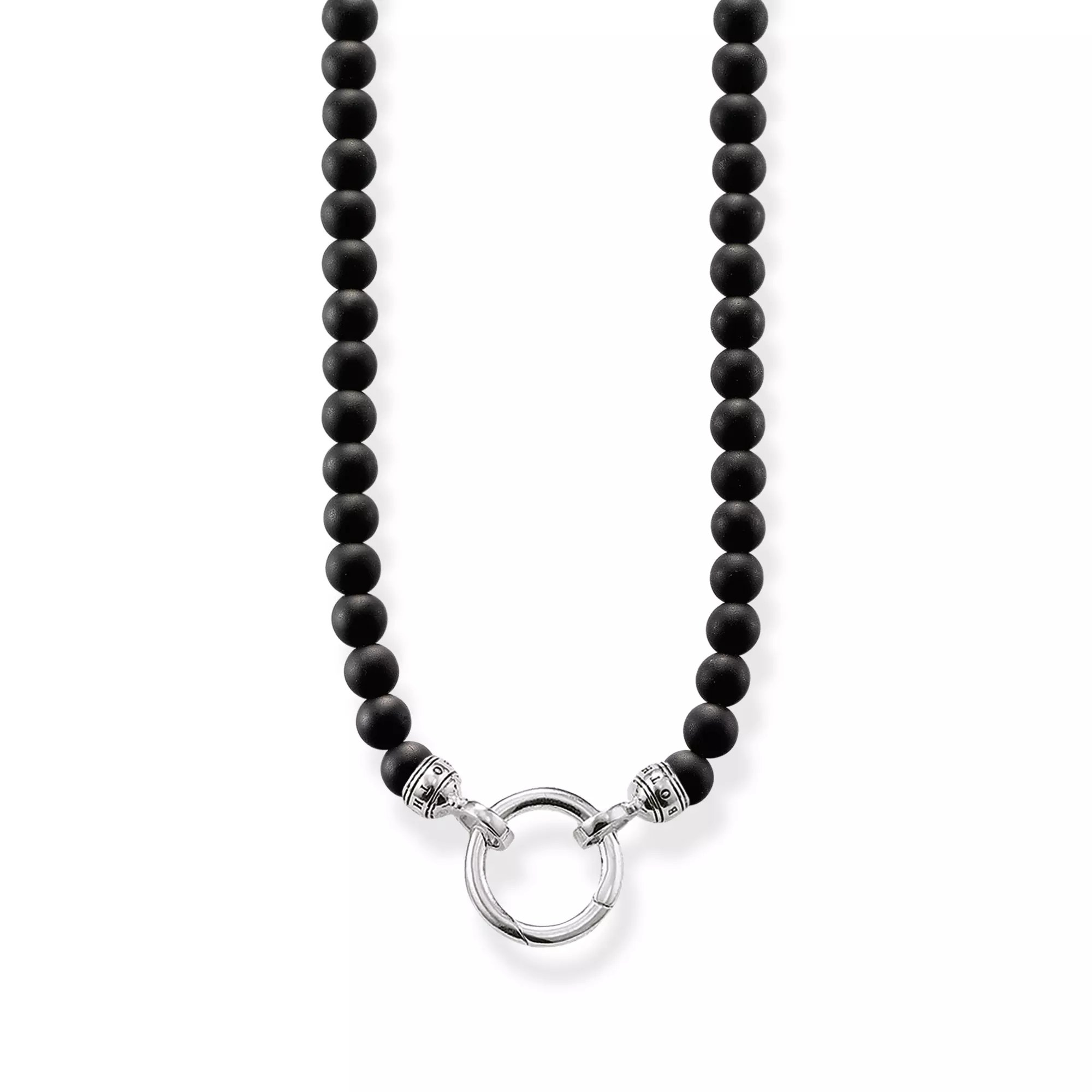 Thomas Sabo Kette - Silber + Obsidian 90 cm