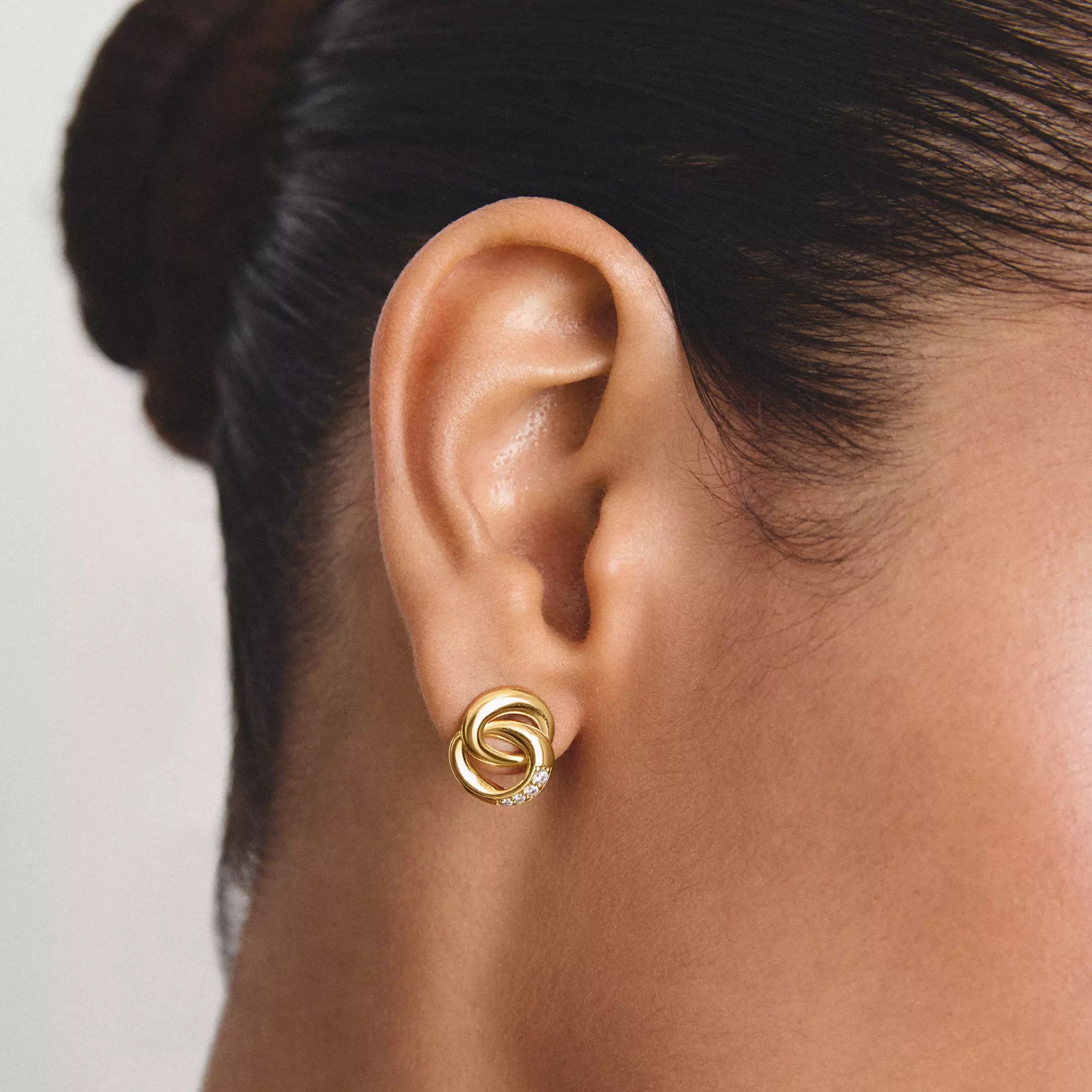 Thomas Sabo Together - Ohrstecker - 18K Gelbgold-Vergoldung – Ansicht 4
