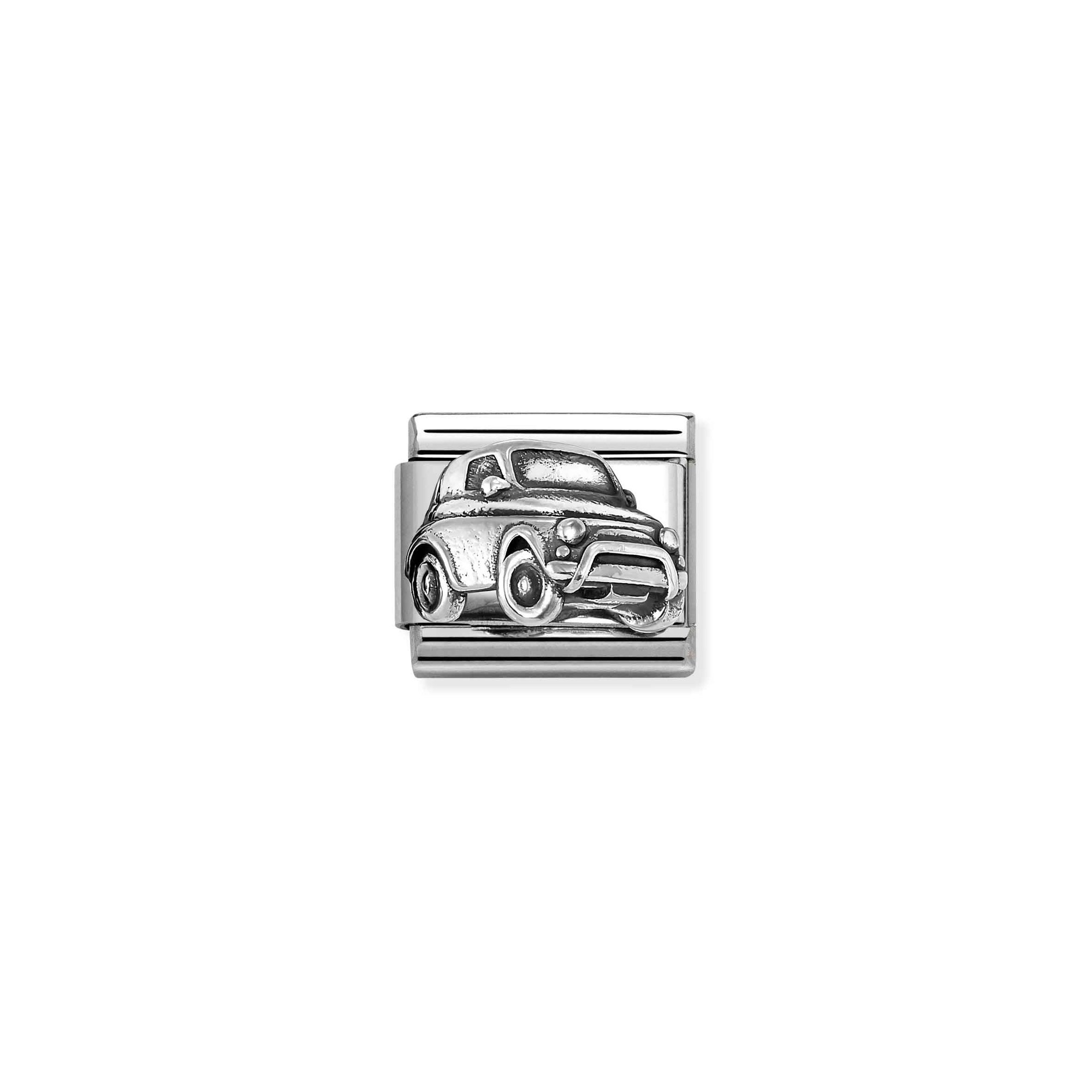 Nomination Composable Classic Charm Vintage-Auto - Edelstahl, Sterling Silber oxidiert – Ansicht 2