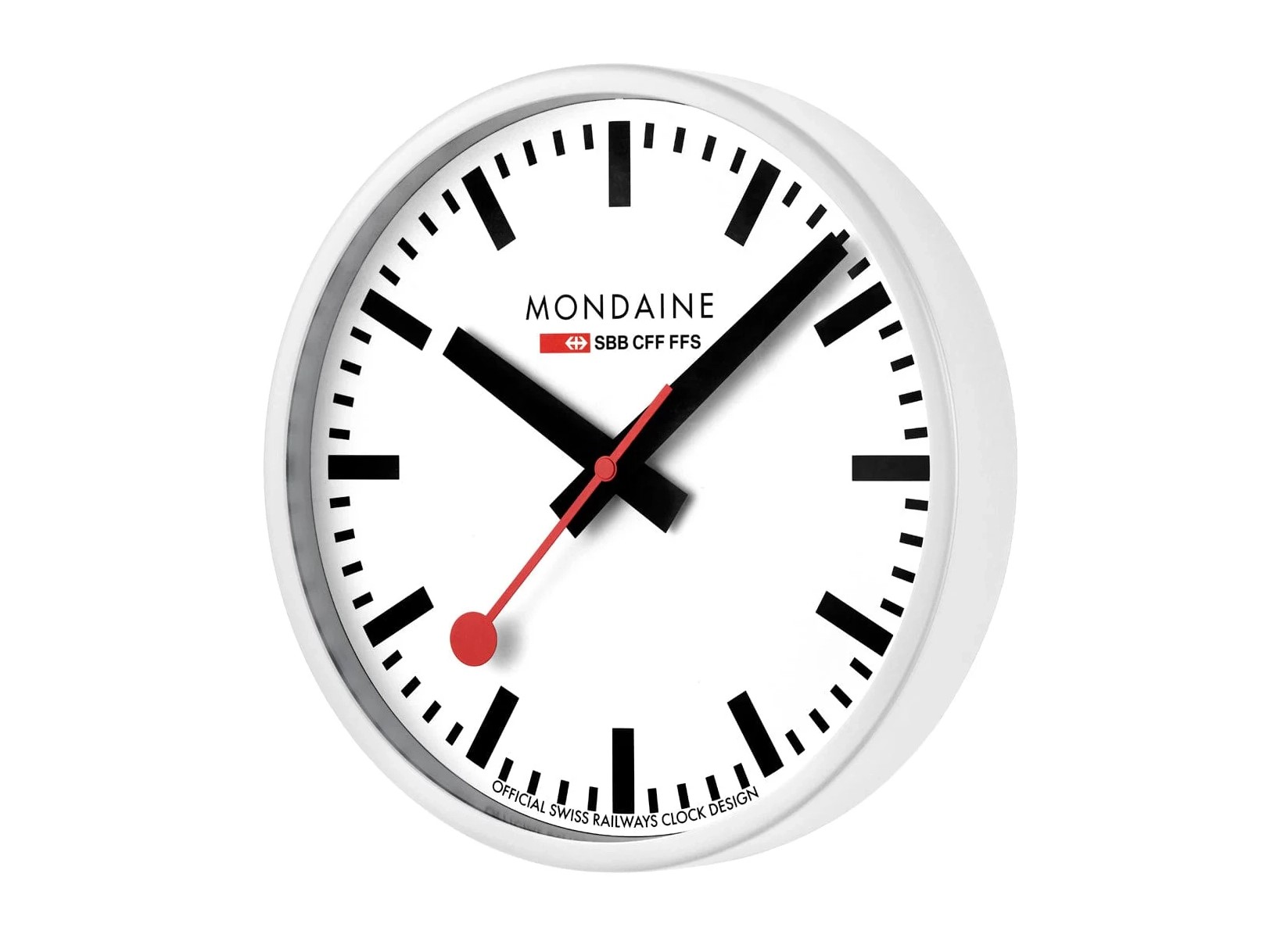 Mondaine Wecker A990.CLOCK.10SBB Weiß - Clocks - 25 cm