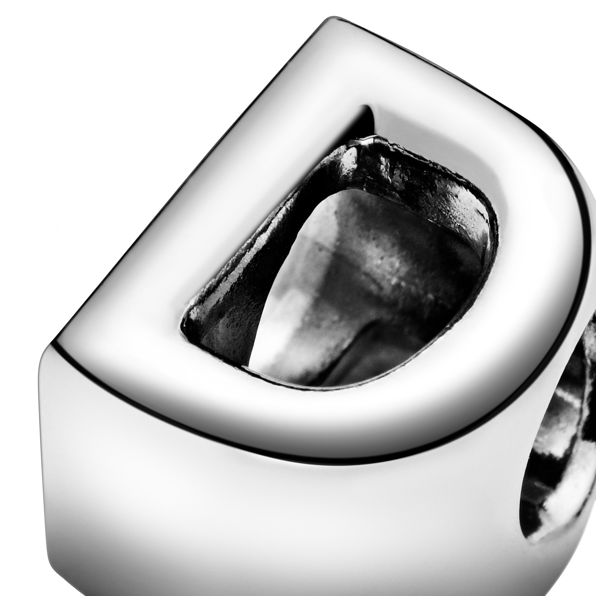 PANDORA Charm - Buchstabe D - Letter D - 925 Sterling Silber – Ansicht 4