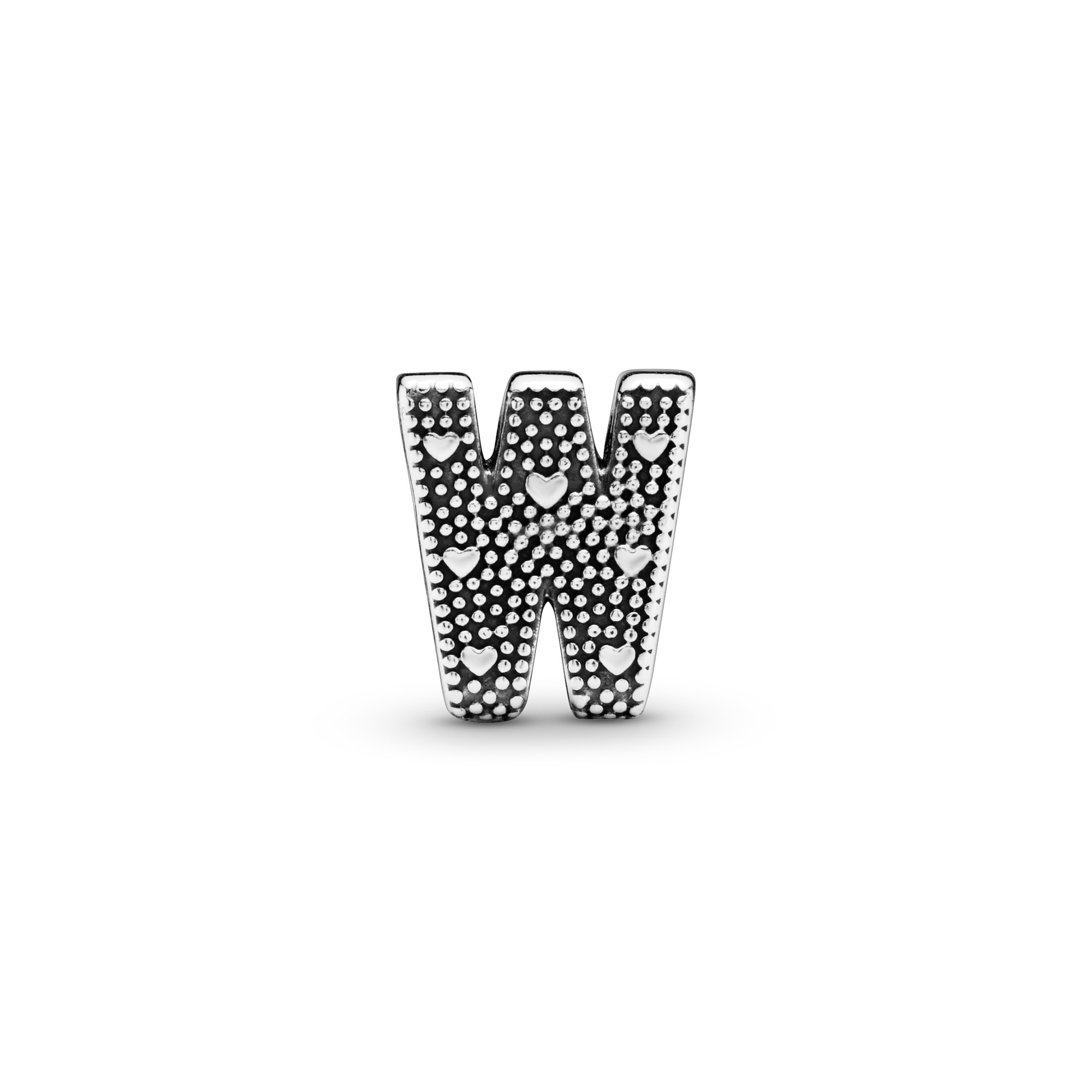 PANDORA Charm - Buchstabe W - Letter W - 925 Sterling Silber – Ansicht 2