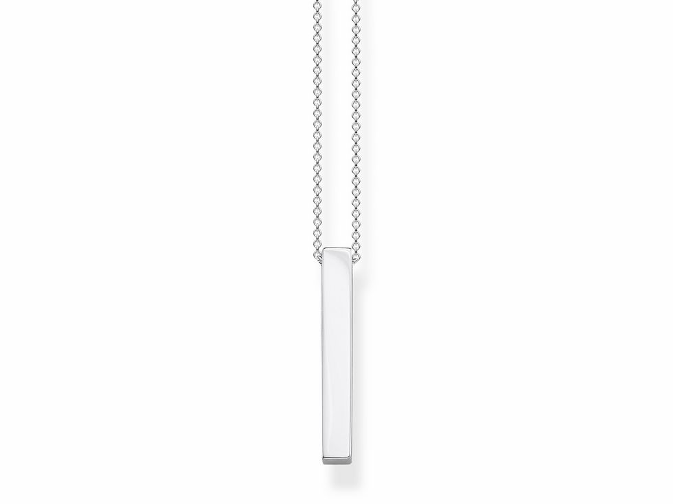 Kette von Thomas Sabo in Sterling Silber mit einer Länge von 40, 42,5 und 45 cm, silberfarbene Kette ohne Anhänger in schlichter, eleganter Form.