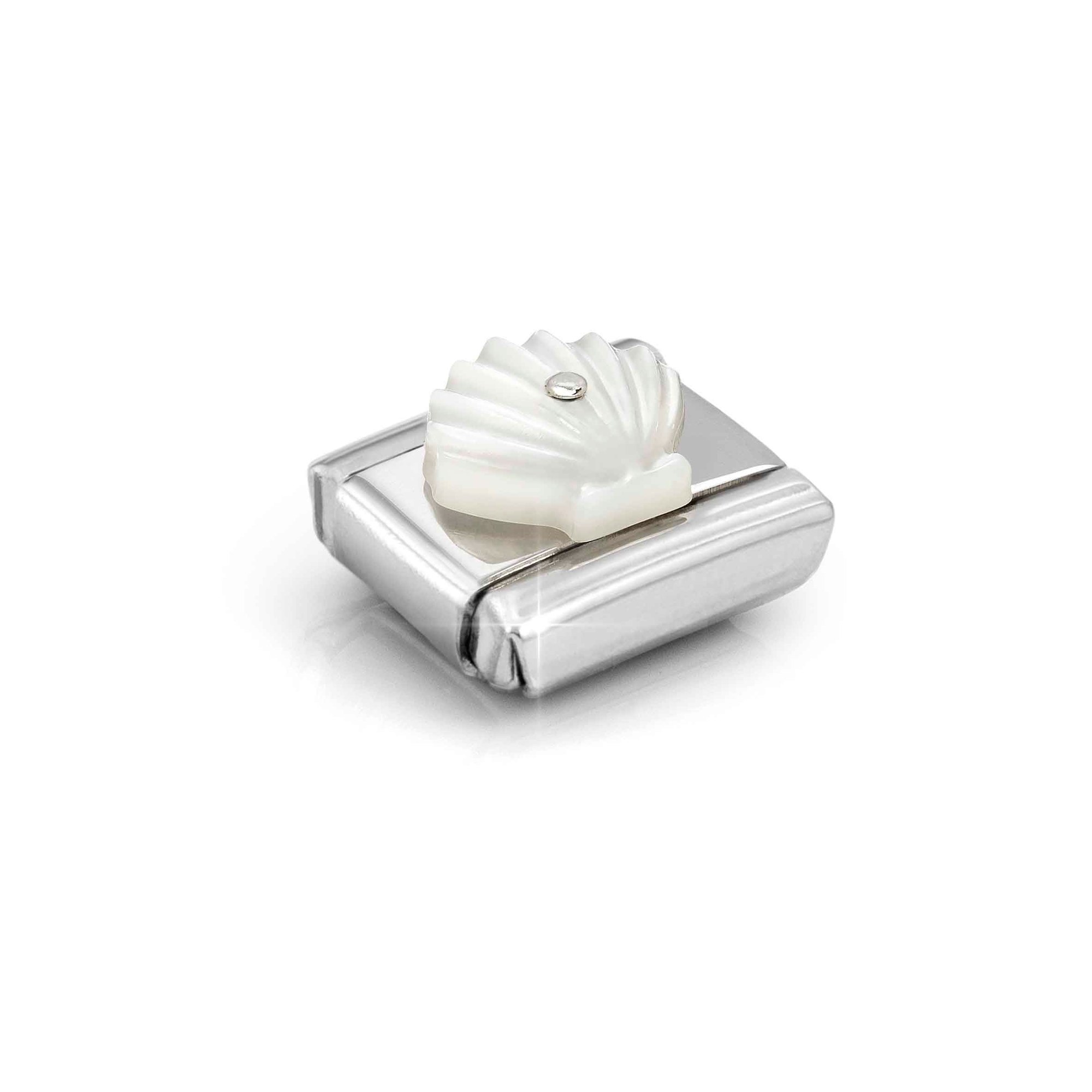 Nomination Composable Classic Charm Muschel Perlmutt - Edelstahl, Sterling Silber – Ansicht 4