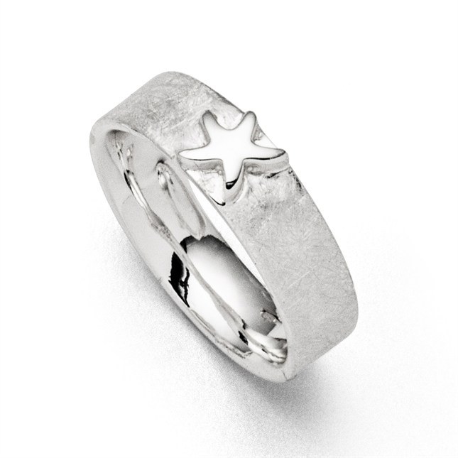 DUR Schmuck - Sterling Silber Ring Seestern – Ansicht 2