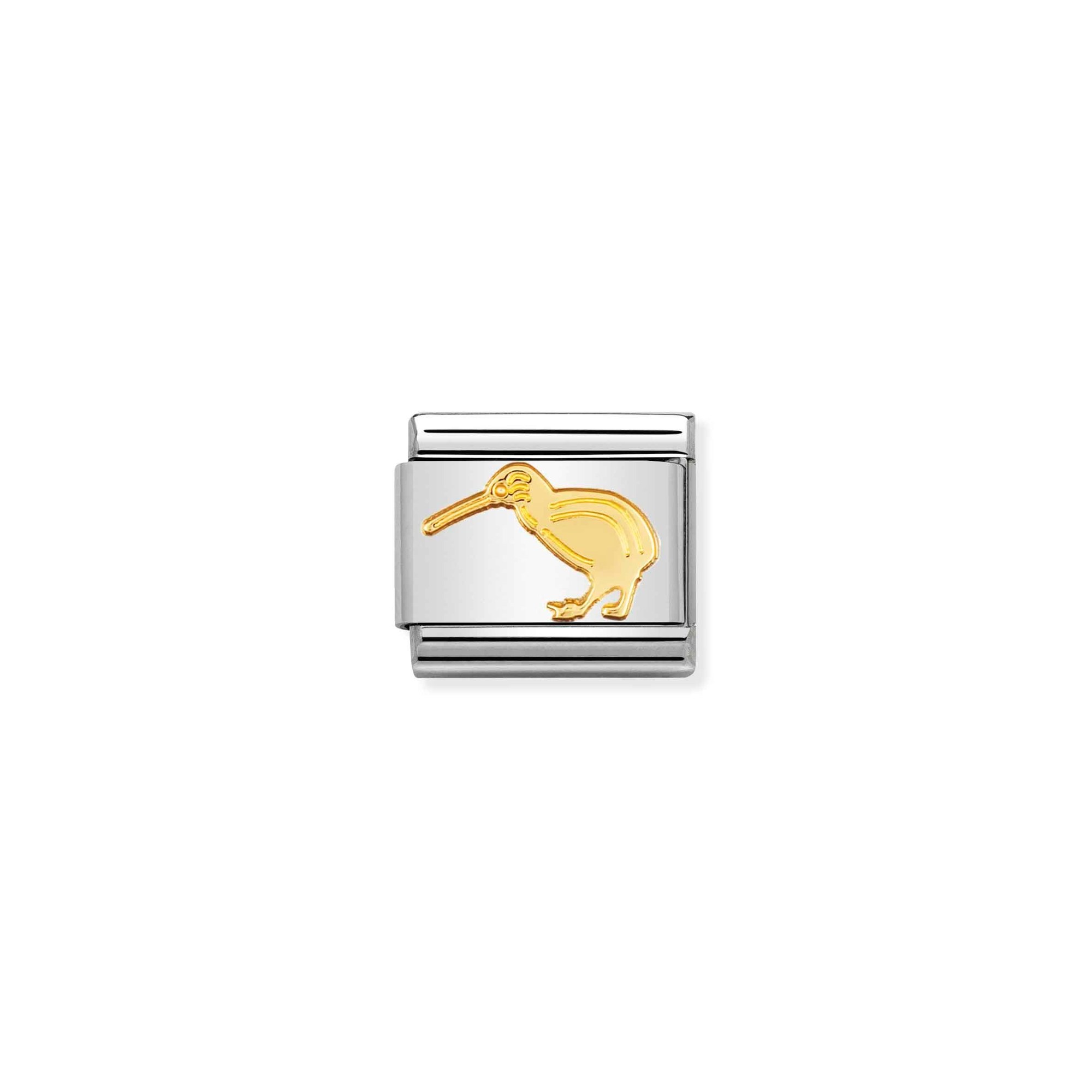 Nomination Composable Classic Charm Kiwi - Edelstahl, Gelbgold