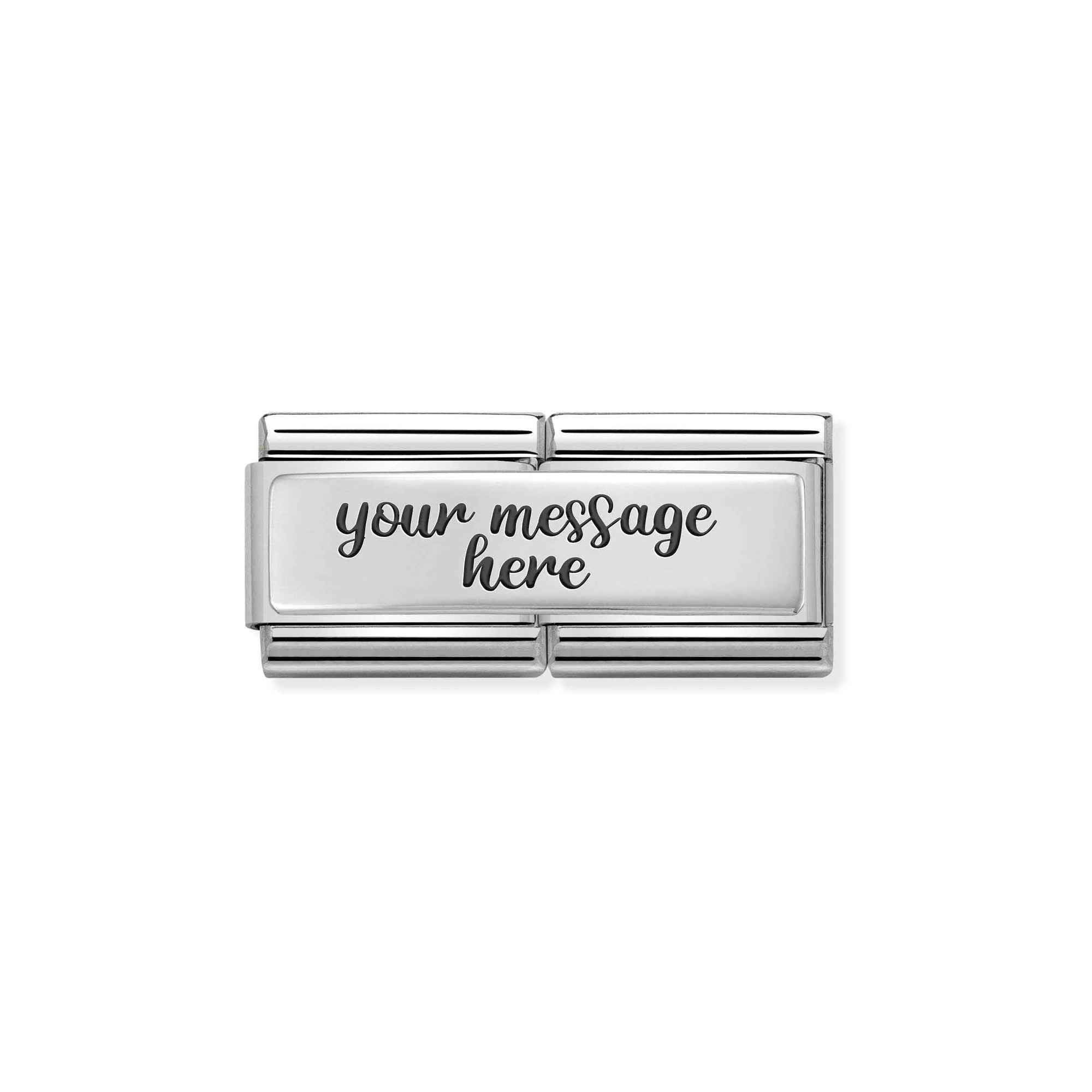 Nomination - 330710 01 - Composable DOUBLE Classic - Glatte Plakette – Ansicht 4
