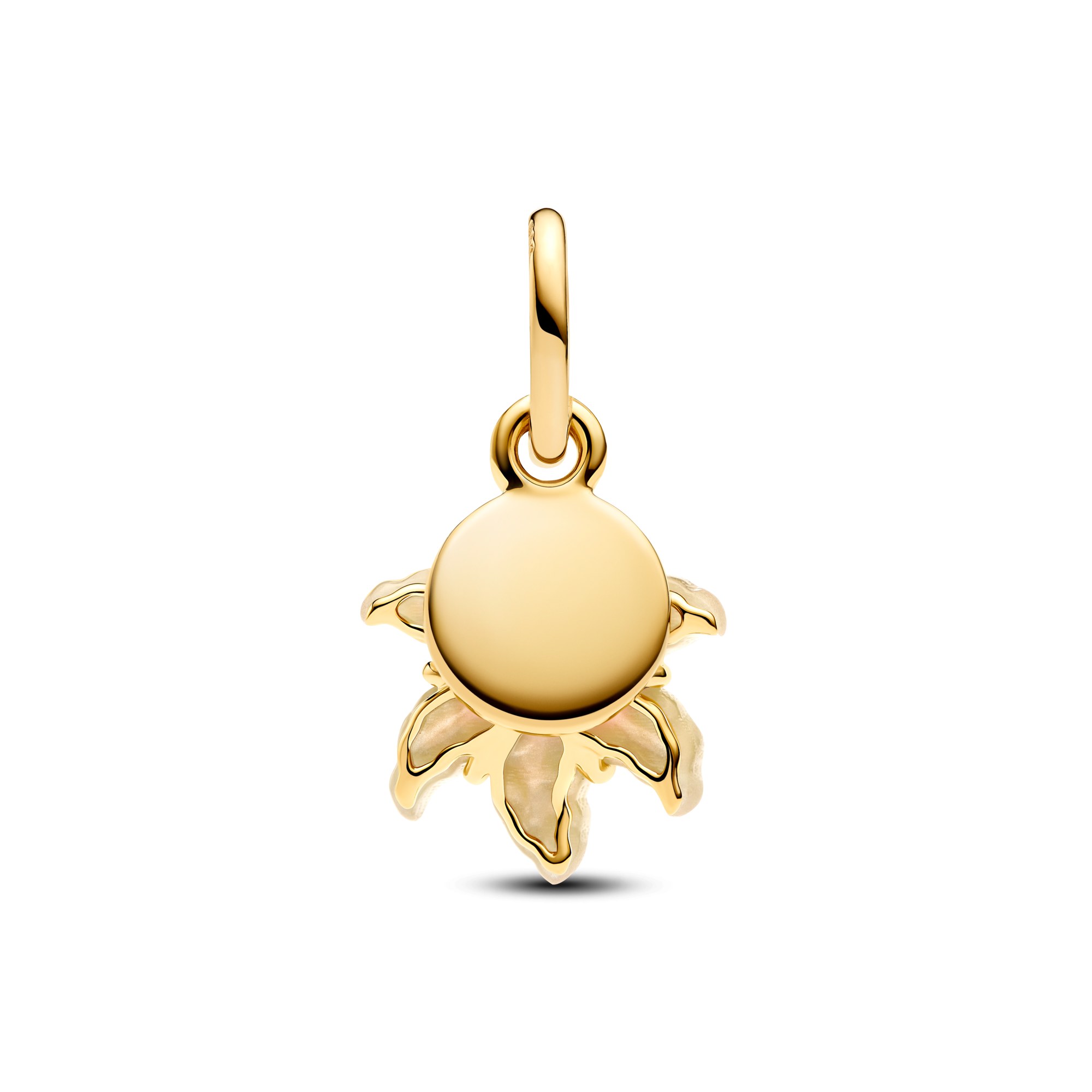 Pandora Disney Rapunzel Neu Verföhnt magische Blume Glow-in-the-Dark-Charm - Vergoldung - Emaille – Ansicht 3