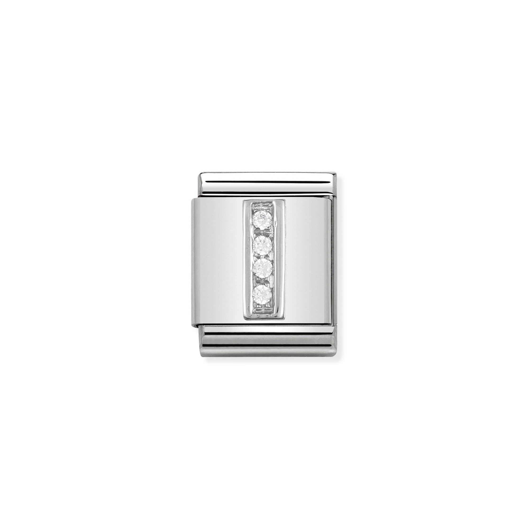 Nomination Composable Big Charm Buchstabe I - Silber 925, Zirkonia