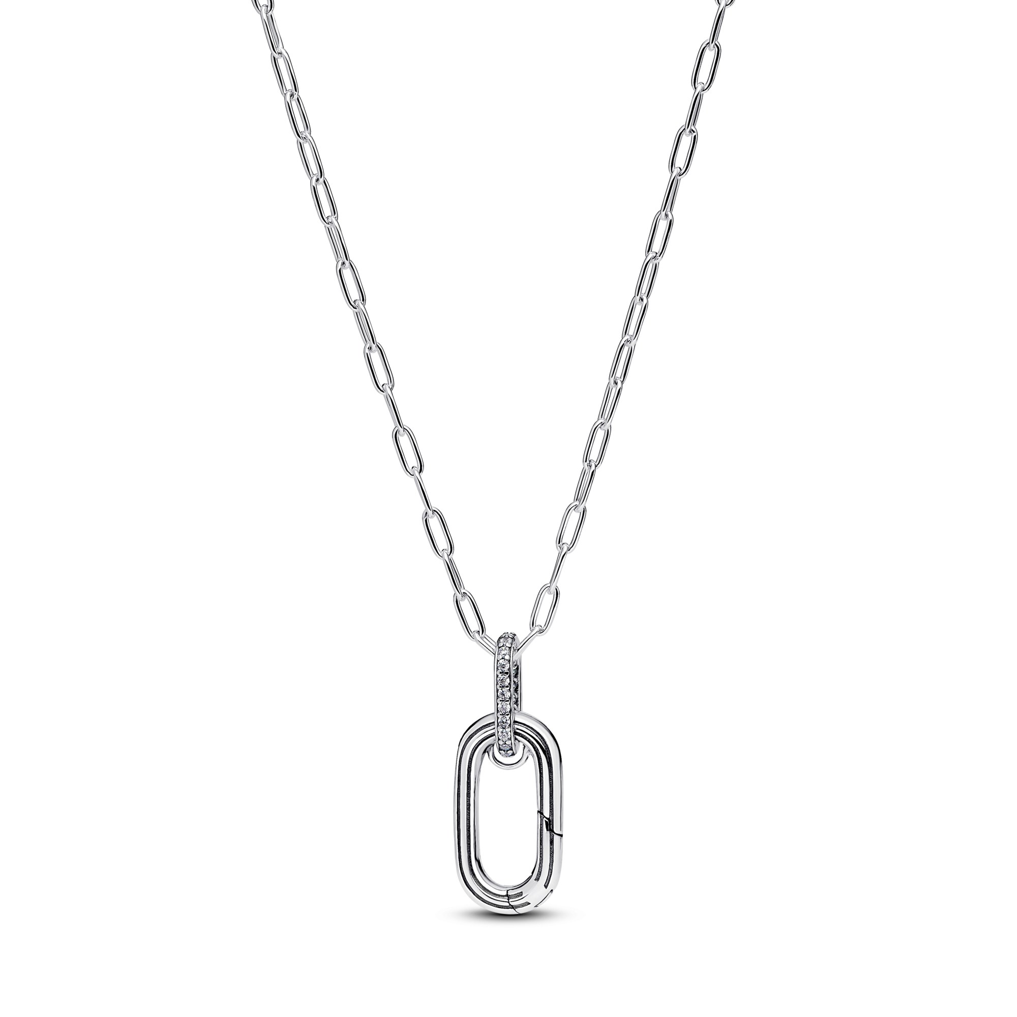 Pandora Me - Anhänger-Halskette mit aufklappbarem Glied - Sterling Silber - Zirkonia - 50 cm – Ansicht 4