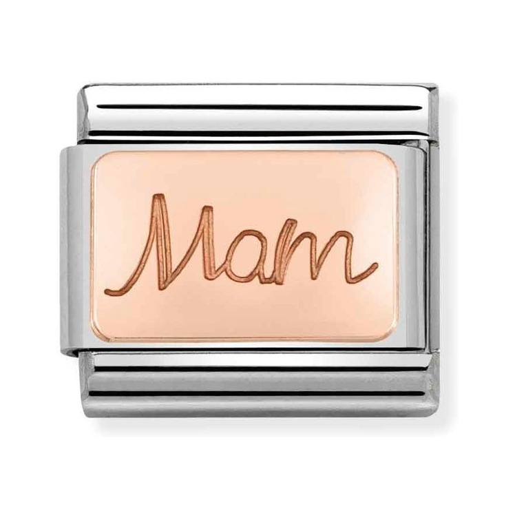 Nomination Composable Classic Charm Mam - Edelstahl, Gold 375 Roségold