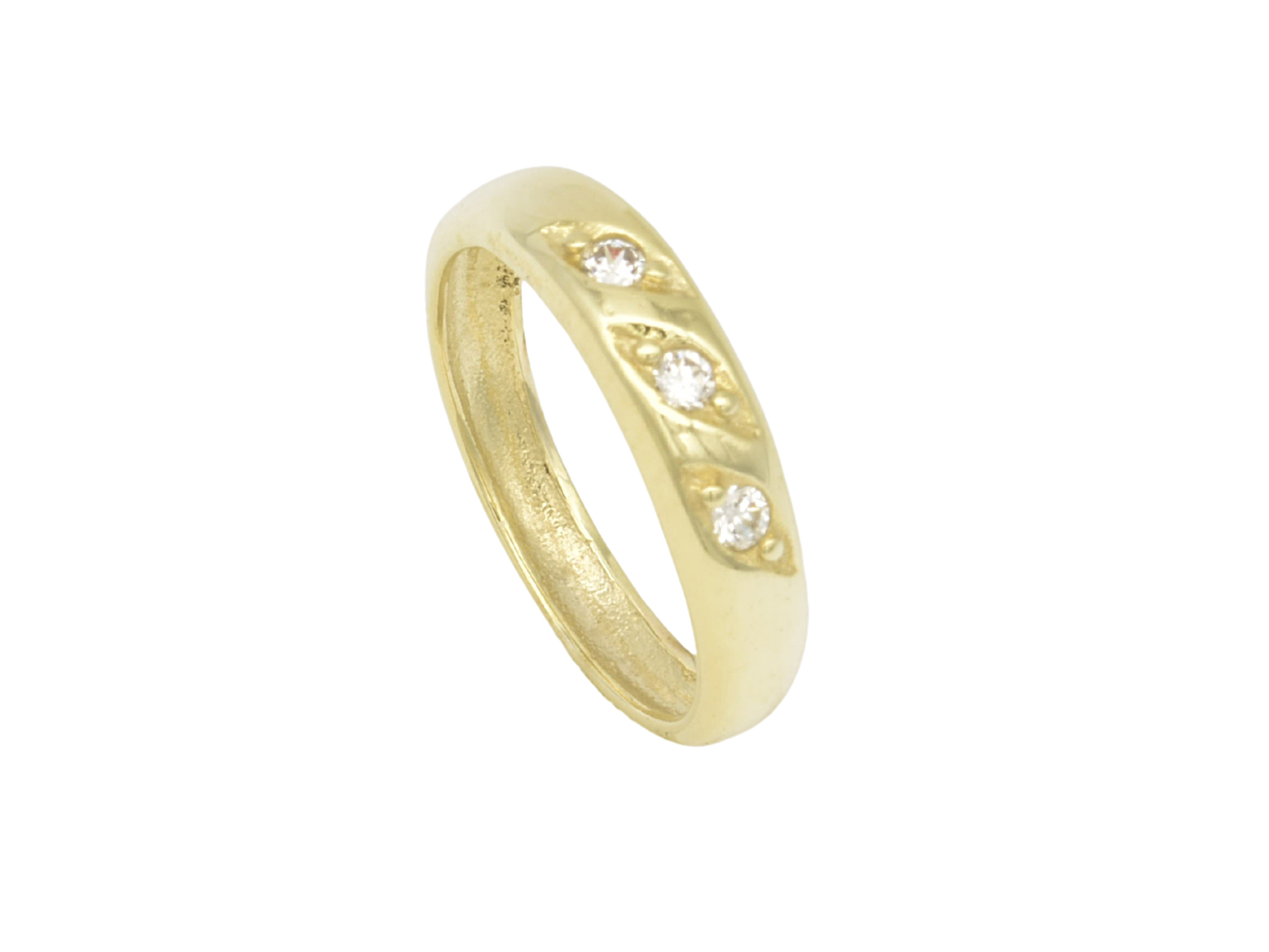 Gold Taufring - Zirkonia - Taufgeschenk - Gold 585