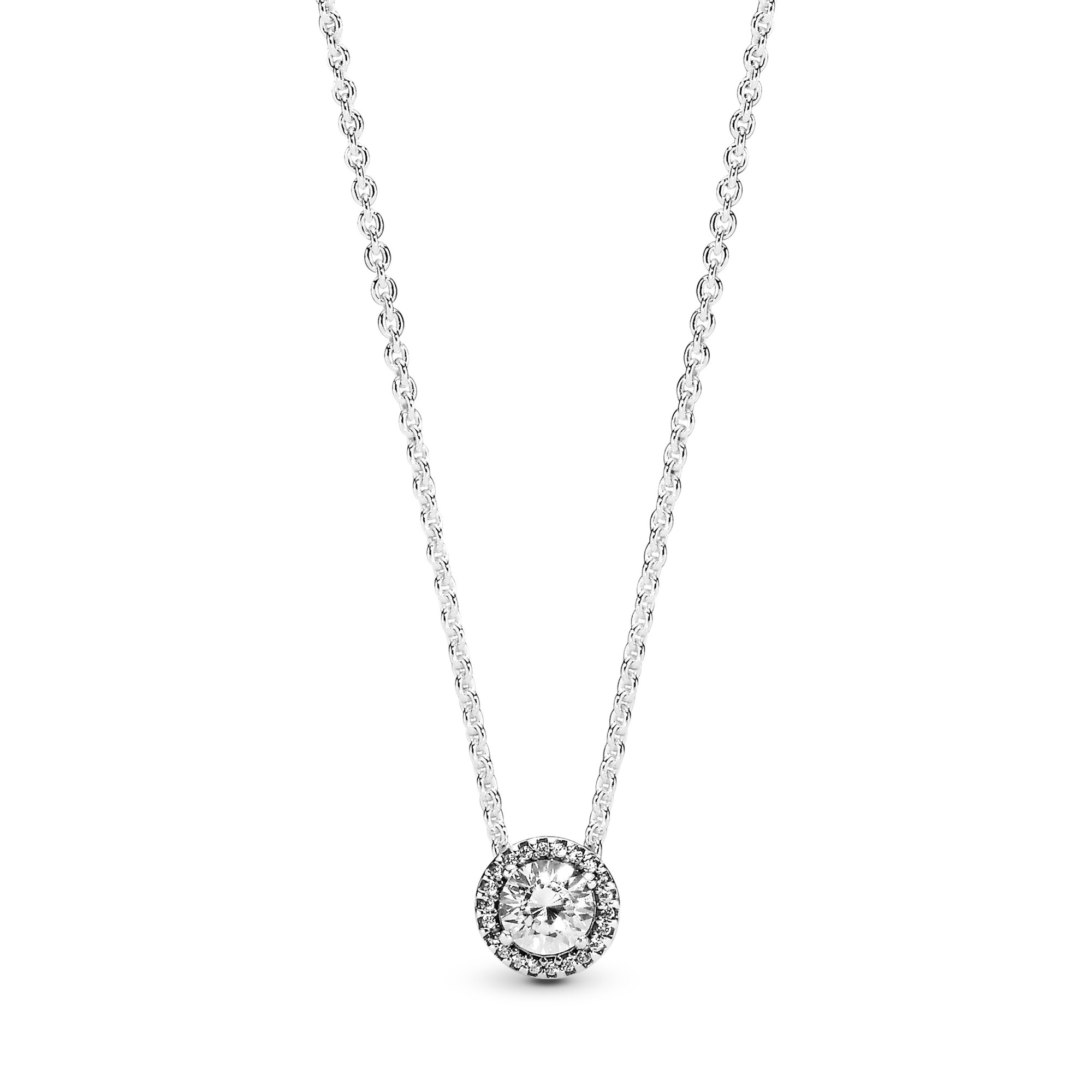 PANDORA Klassische Eleganz Kette & Anhänger Silber 45 cm
