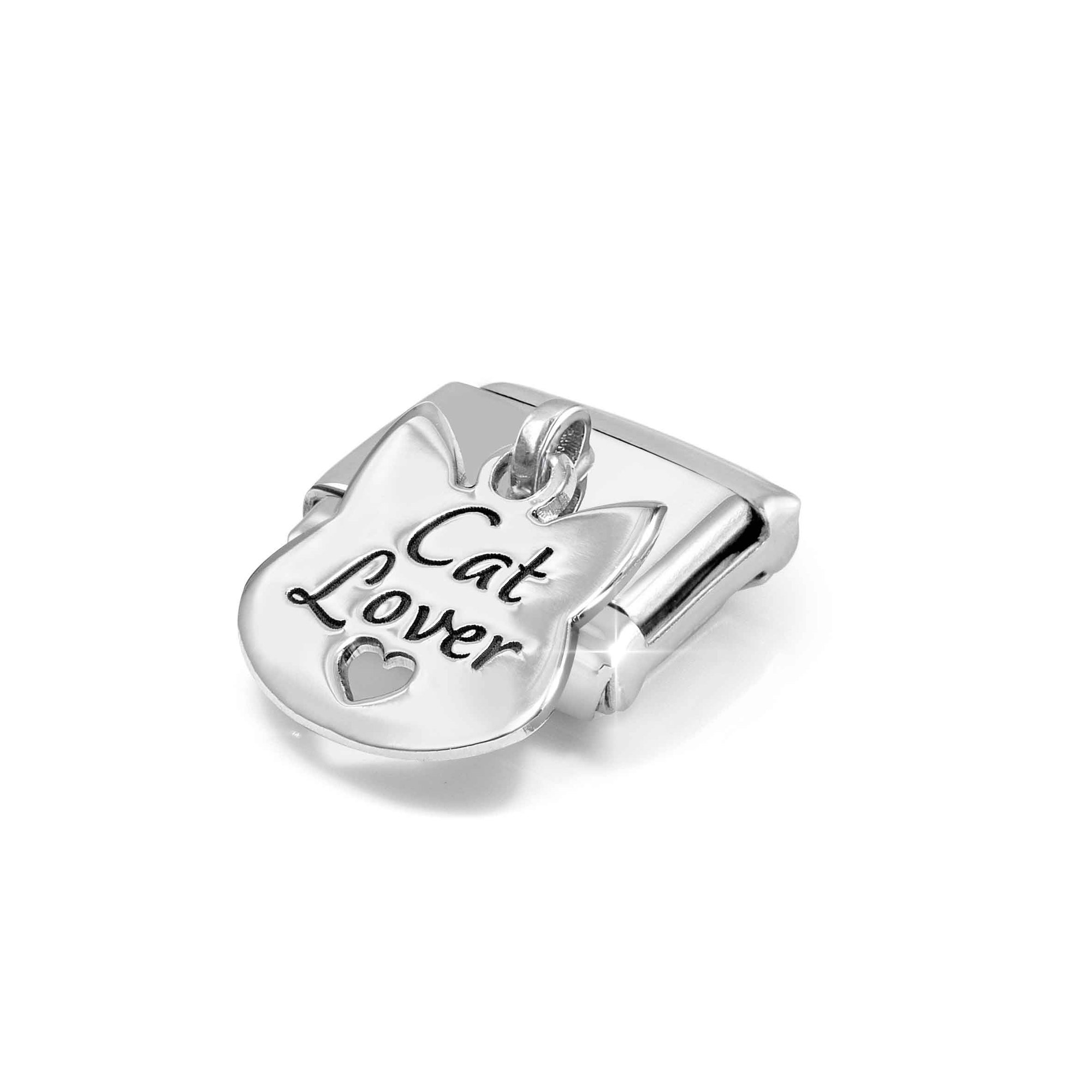 Nomination Classic Sterling Silber charm - Cat Lover – Ansicht 4