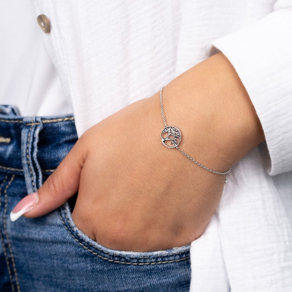 Engelsrufer LEBENSBAUM Armband - Silber rhodiniert 17 cm – Ansicht 2