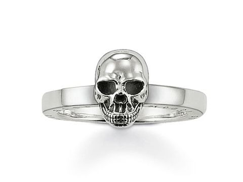 Thomas Sabo Ring TR1876-001-12-52 aus Silber in Größe 52 mit auffälligem Totenkopf-Design, perfekt für einen trendbewussten Look. Ideal für den individuellen Style.