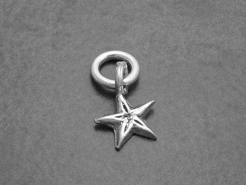 925 Sterling Silber Anhänger in Form eines Sterns, hergestellt vom Juwelier Harnisch, ideal für Schmuck mit Sonne Mond Sterne Motiven.